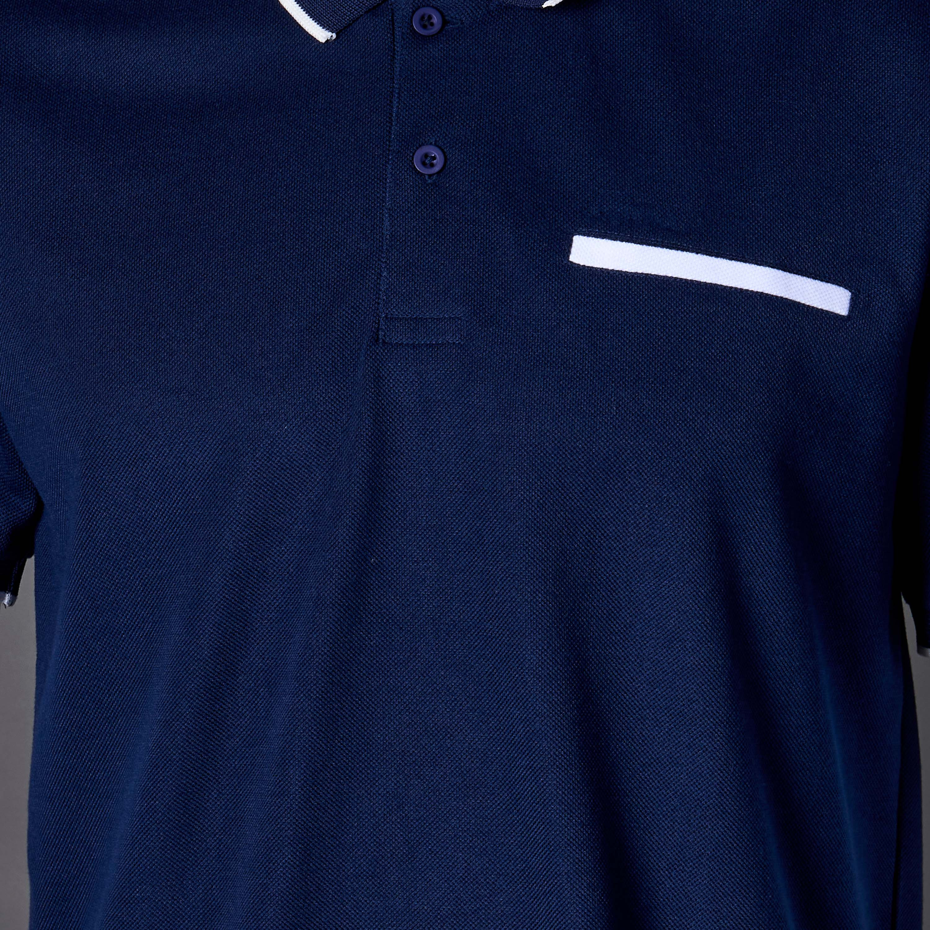تيشيرت بولو بيكيه بارز الملمس بأكمام قصيرة للرجال-men-clothing-tshirtsandpolos-polos-image-4