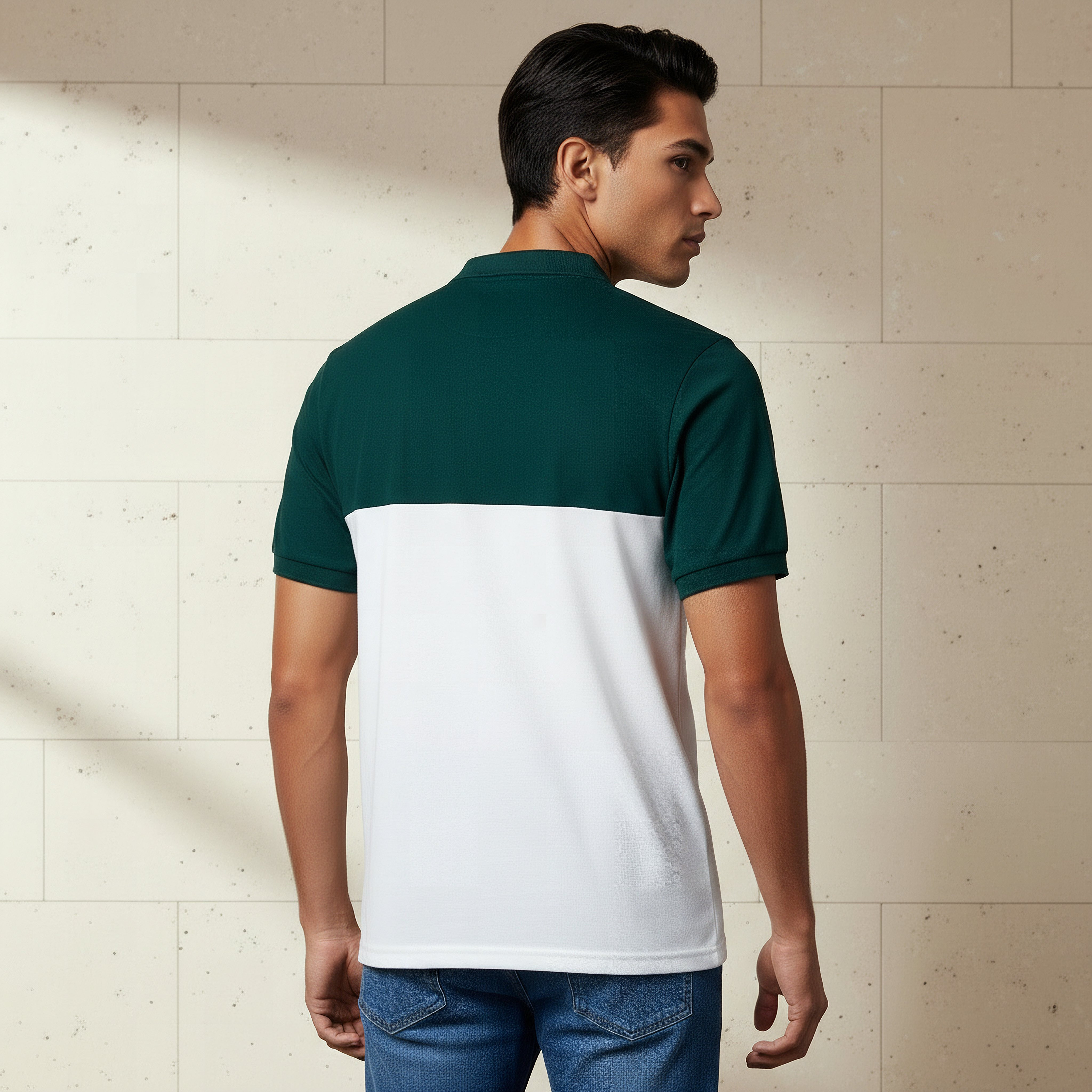Men Short Sleeves Colourblock Pique Polo T-shirt-men-clothing-tshirtsandpolos-polos-image-3