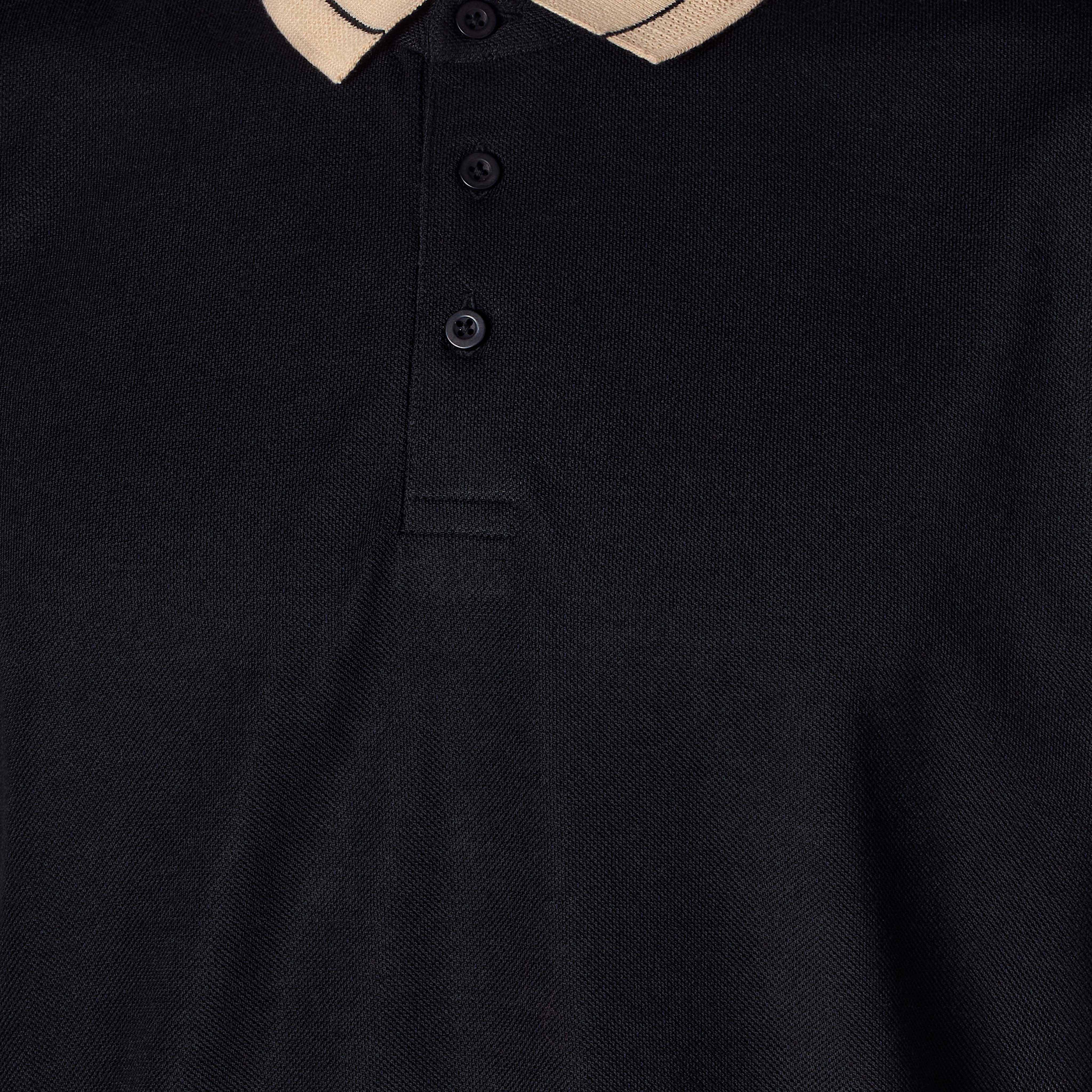 Men Short Sleeves Contrast Collar Pique Polo T-shirt-men-clothing-tshirtsandpolos-polos-image-4