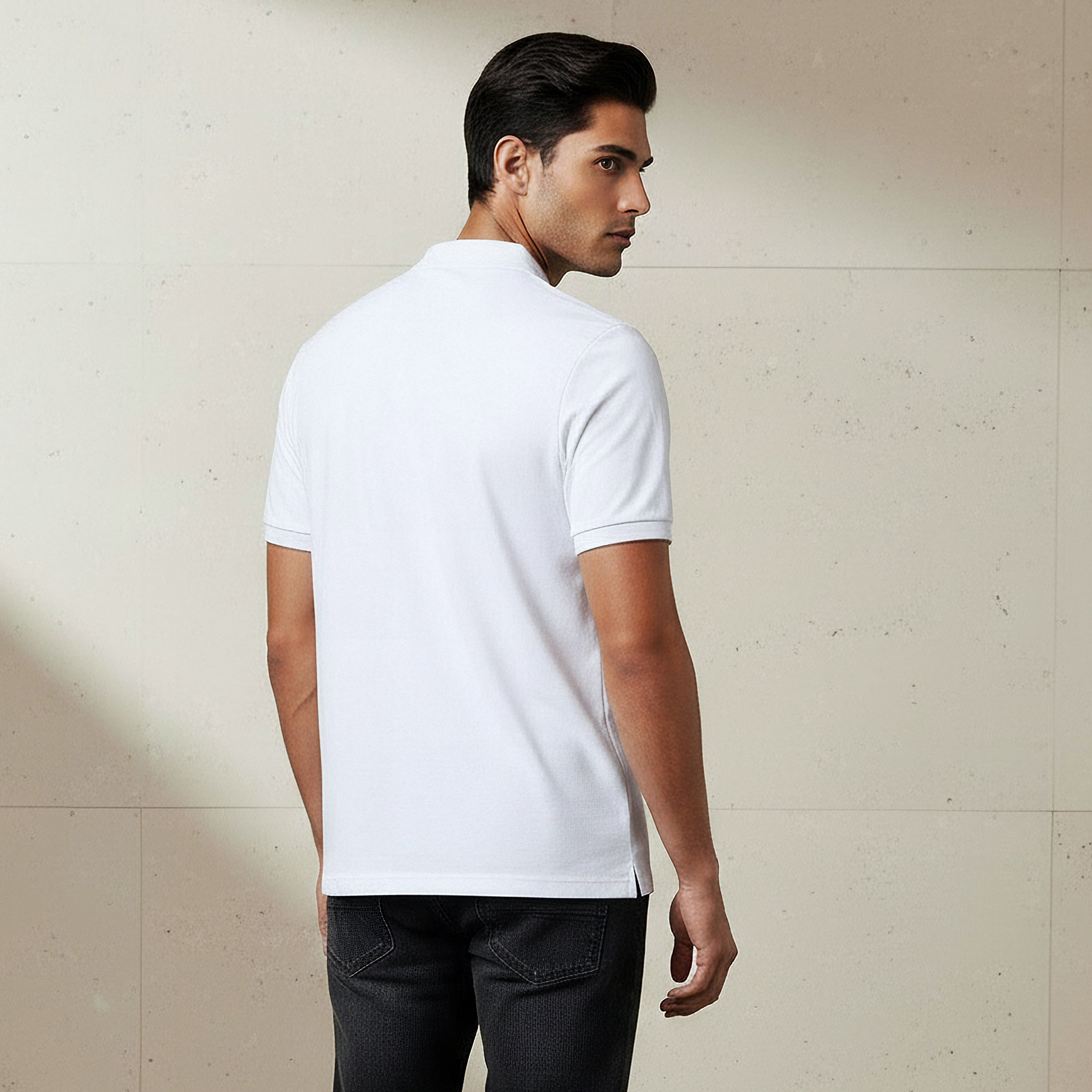 Men Short Sleeves Textured Pique Polo T-shirt-men-clothing-tshirtsandpolos-polos-image-3