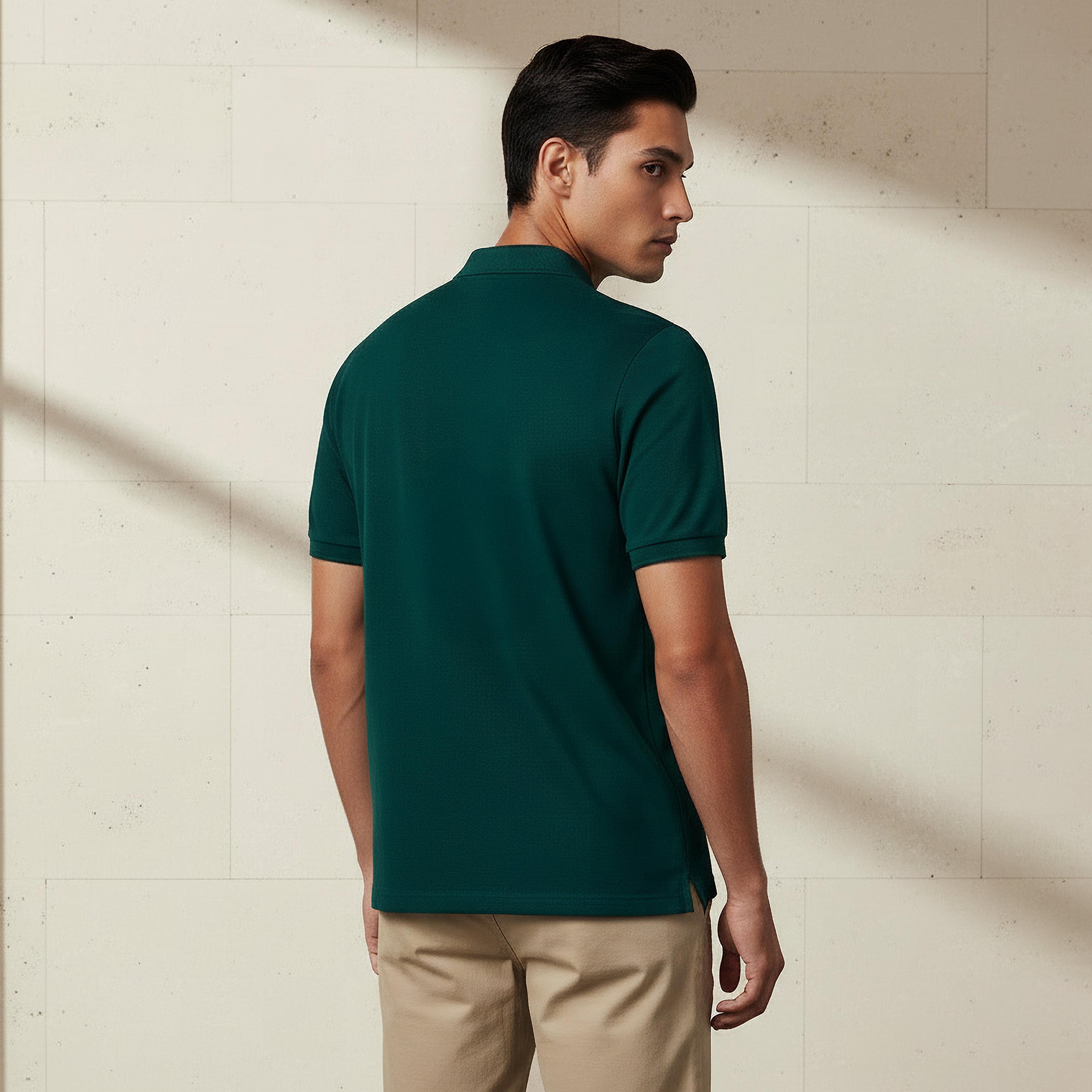 Men Short Sleeves Textured Pique Polo T-shirt-men-clothing-tshirtsandpolos-polos-image-3