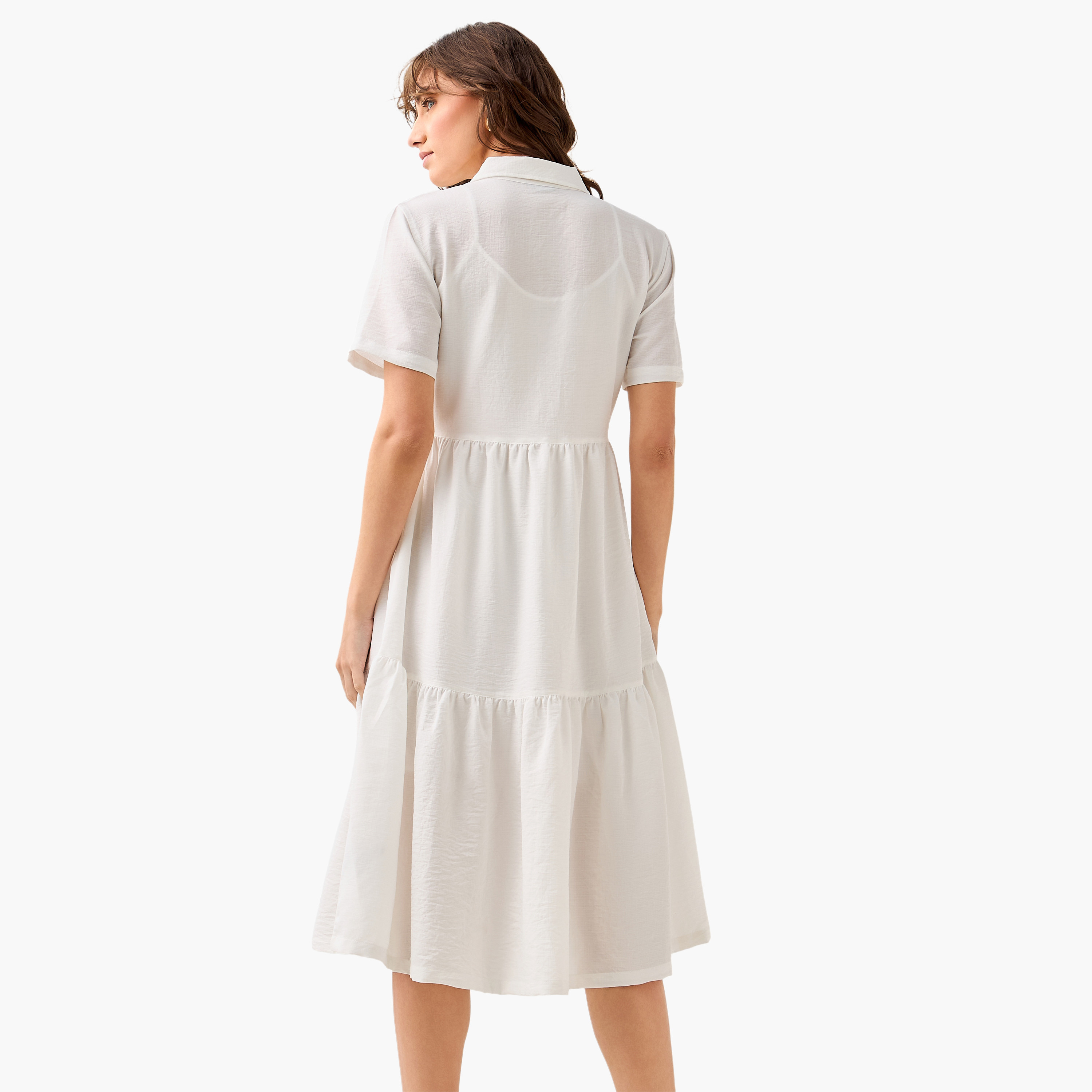 Tiered Midi Dress with Collar-women-clothing-dresses-image-4