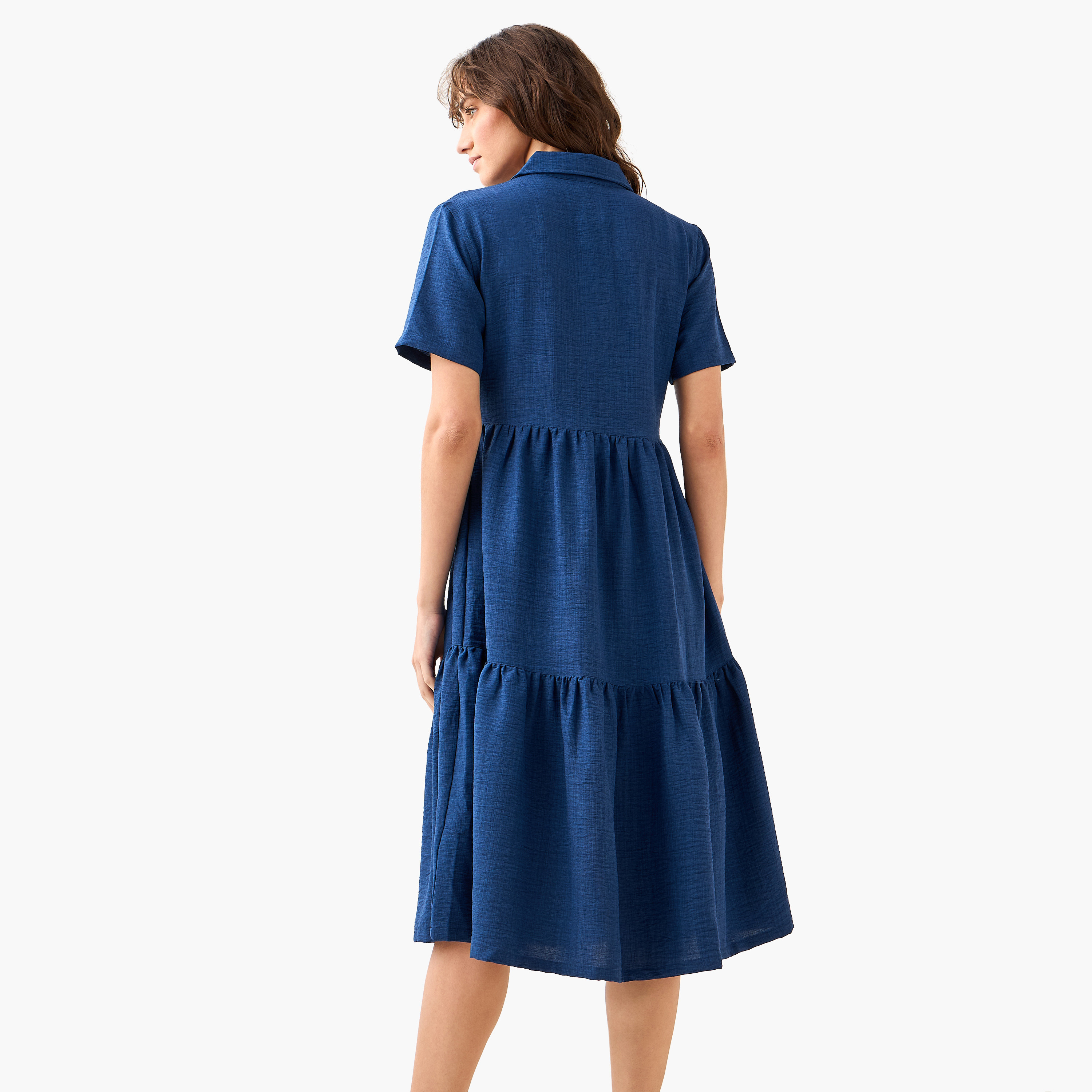 Tiered Midi Dress with Collar-women-clothing-dresses-image-4