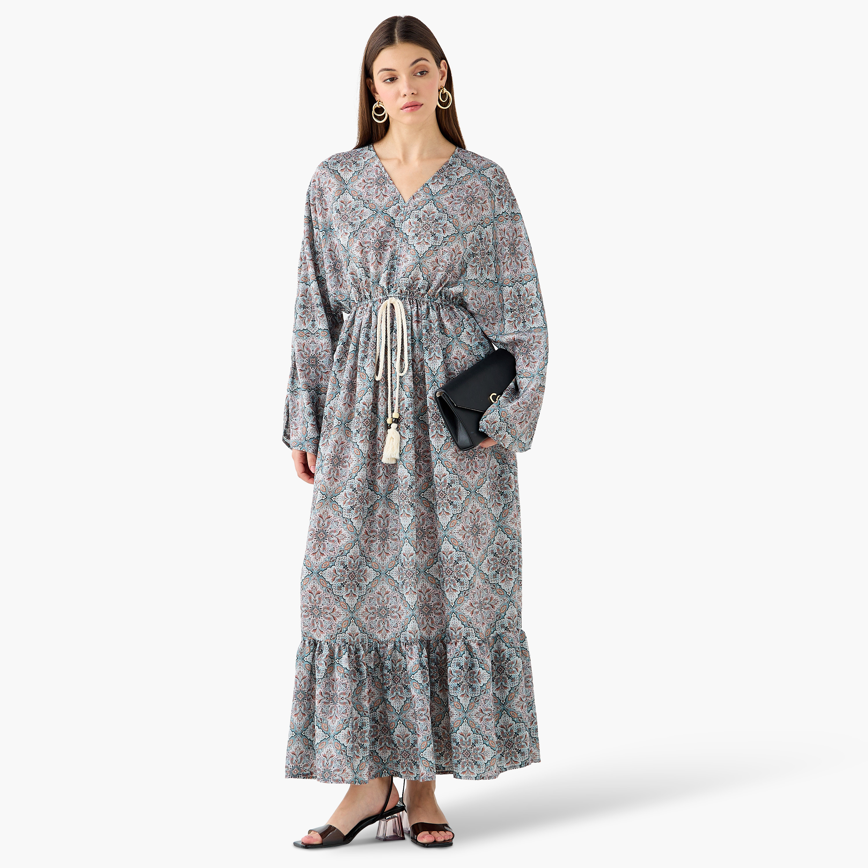 Printed Maxi Kaftan Dress with Front Tie-Up-PROMO_SP_BH__6_RGCC_BUY2FOR21_040325-image-3