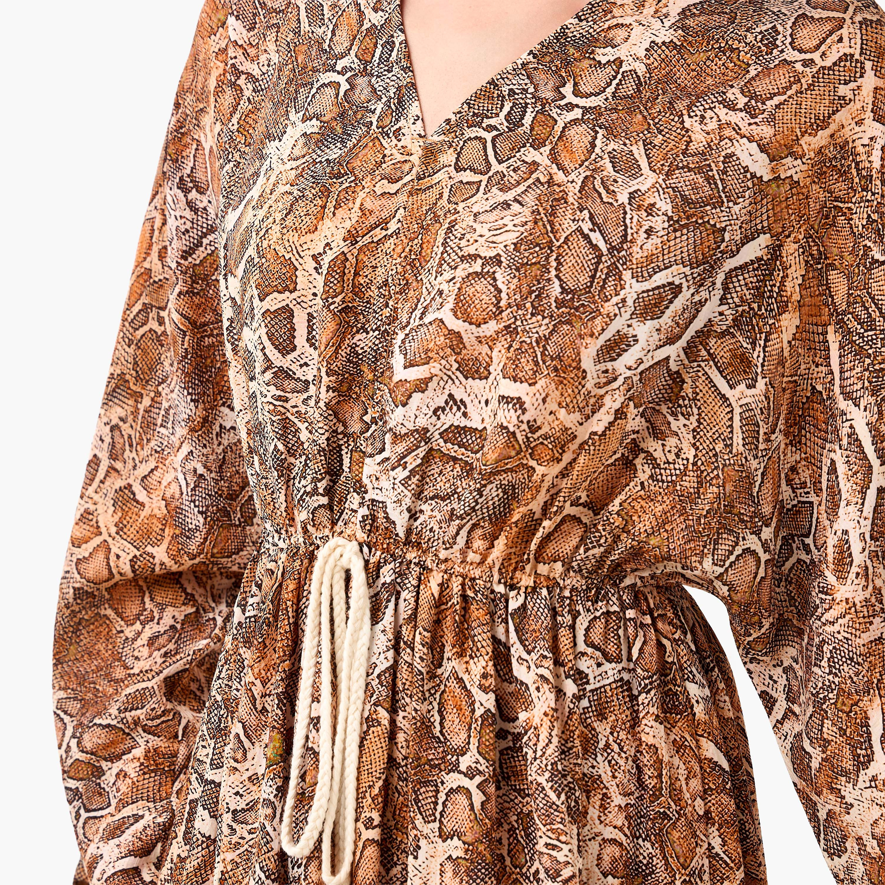 Printed Maxi Kaftan Dress with Front Tie-Up-PROMO_SP_KW_2FOR18_030926-image-5