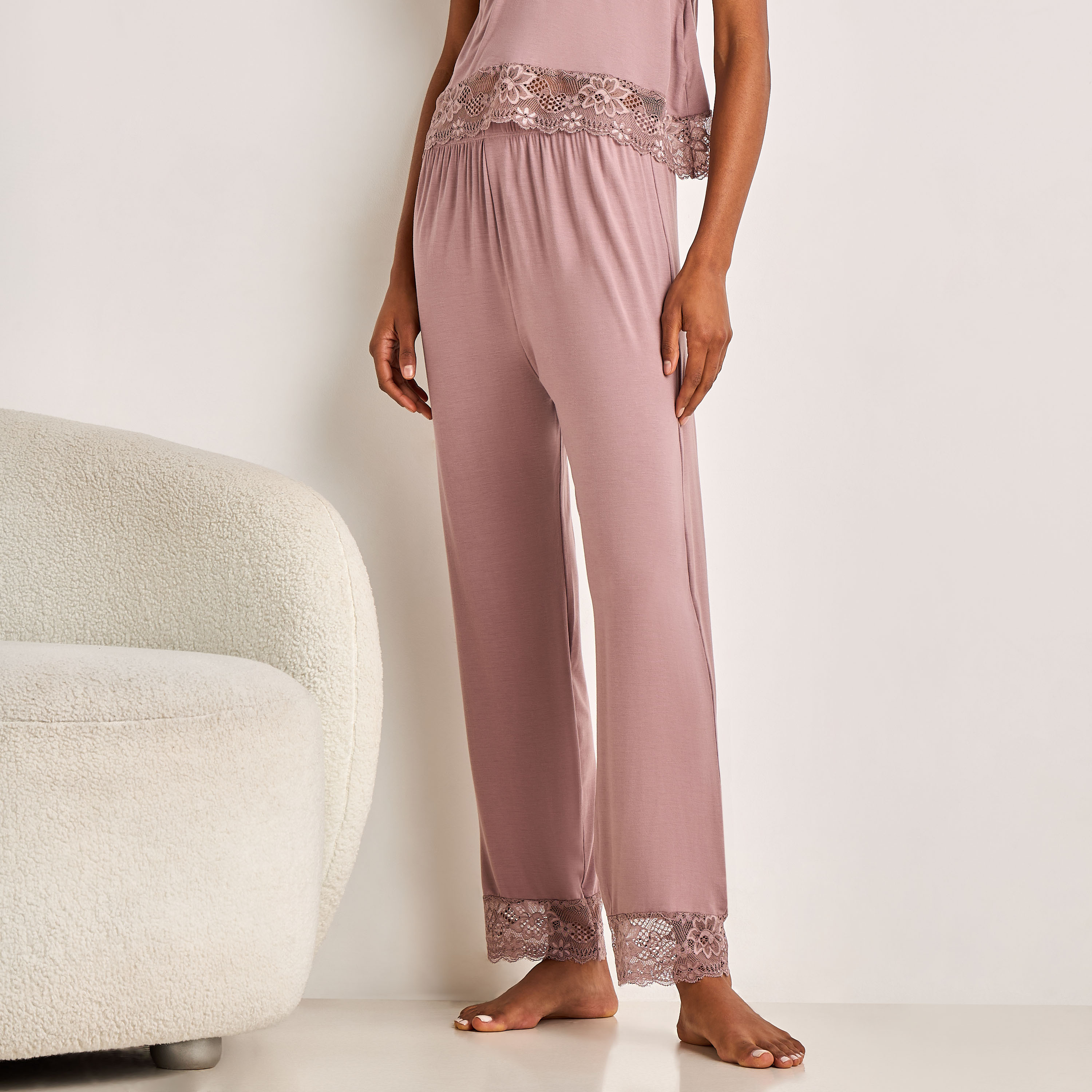 Pyjama Set Spaghetti Strap Top and Trousers-women-clothing-nightwear-pyjamas-longsets-image-4