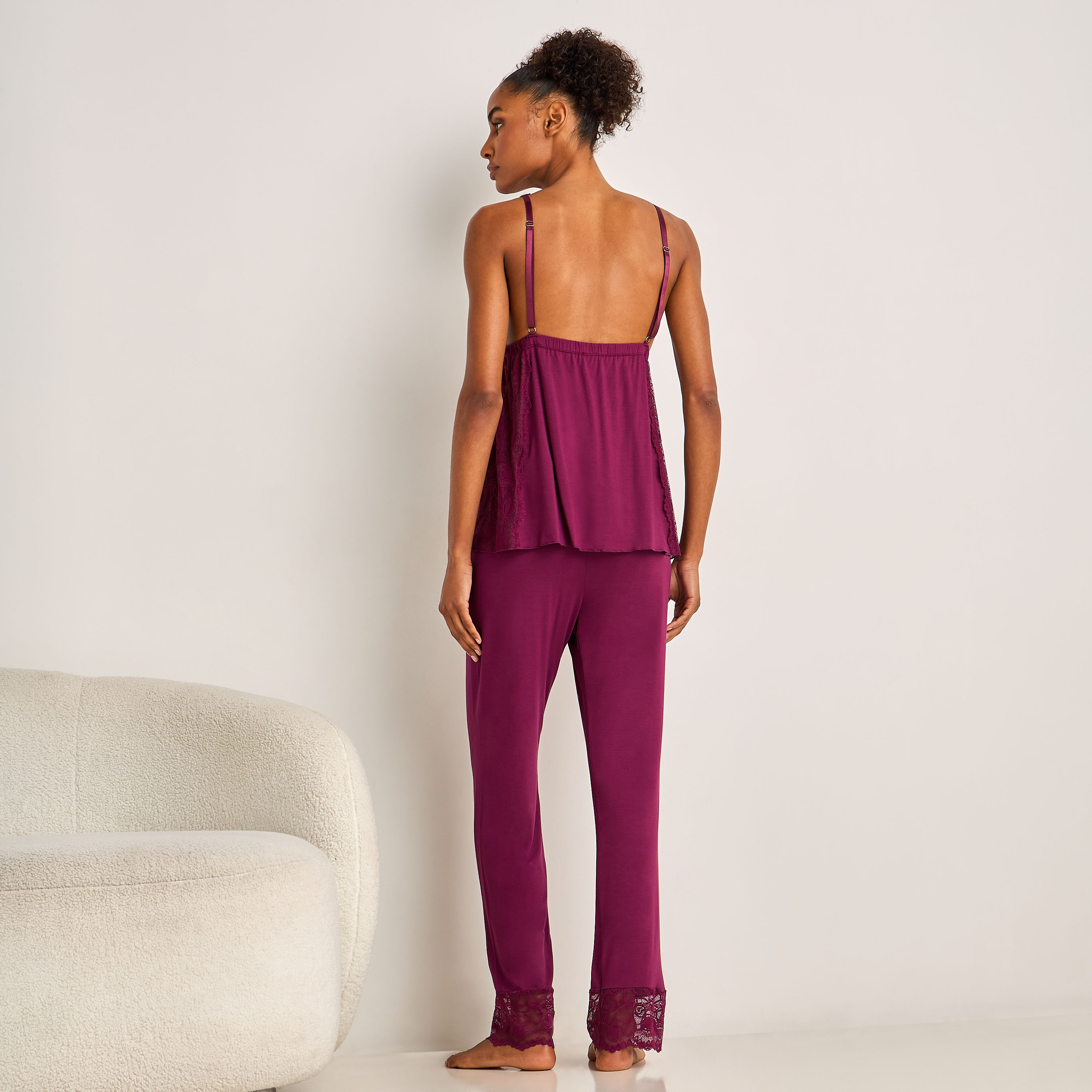 Pyjama Set Spaghetti Strap Top and Pyjama-women-clothing-nightwear-pyjamas-longsets-image-3
