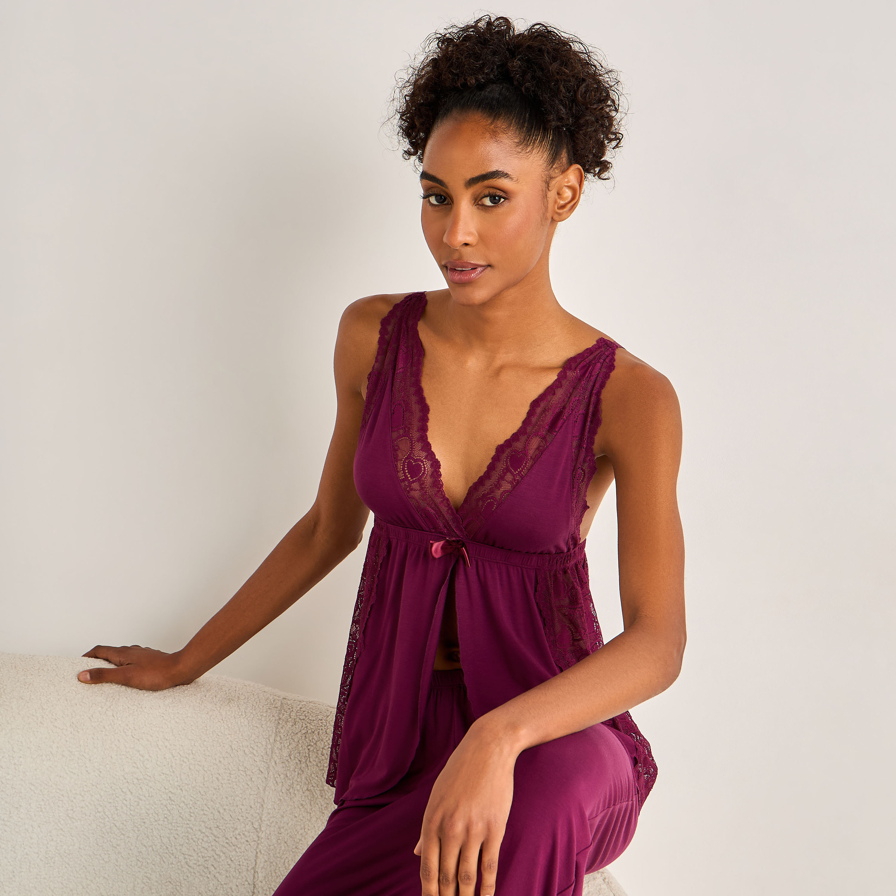 Pyjama Set Spaghetti Strap Top and Pyjama-women-clothing-nightwear-pyjamas-longsets-image-6
