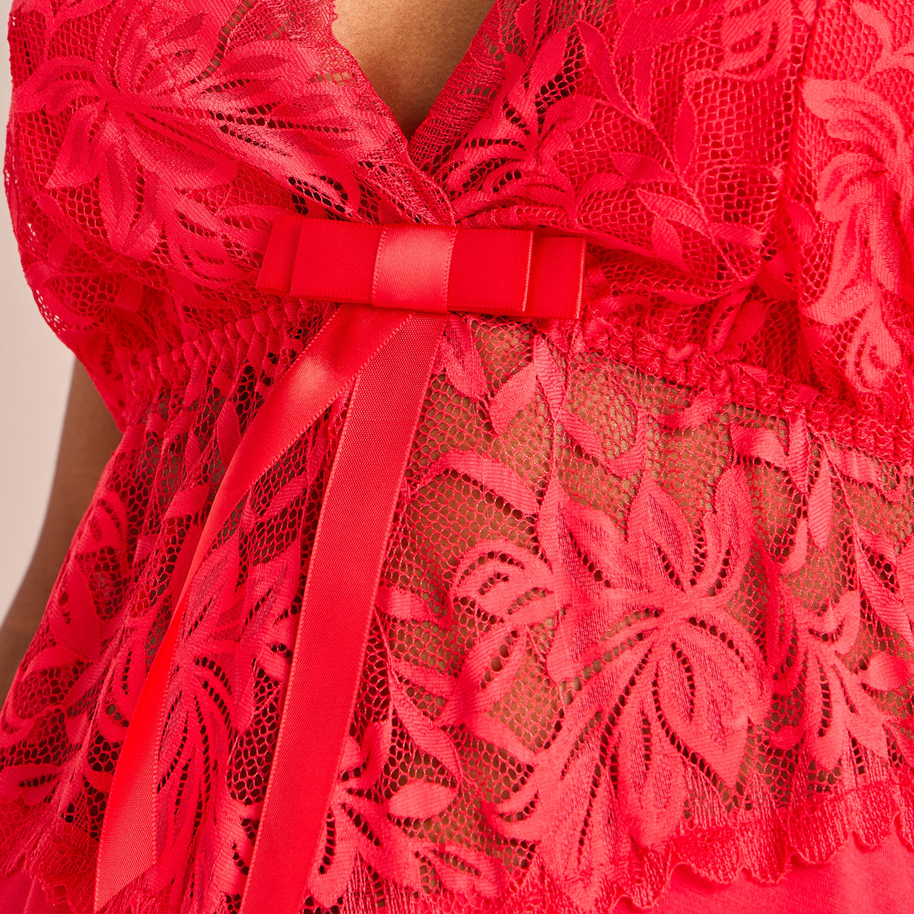 فستان نوم بدون أكمام مع روب من سبلاش فاف-women-clothing-nightwear-nighties-image-7