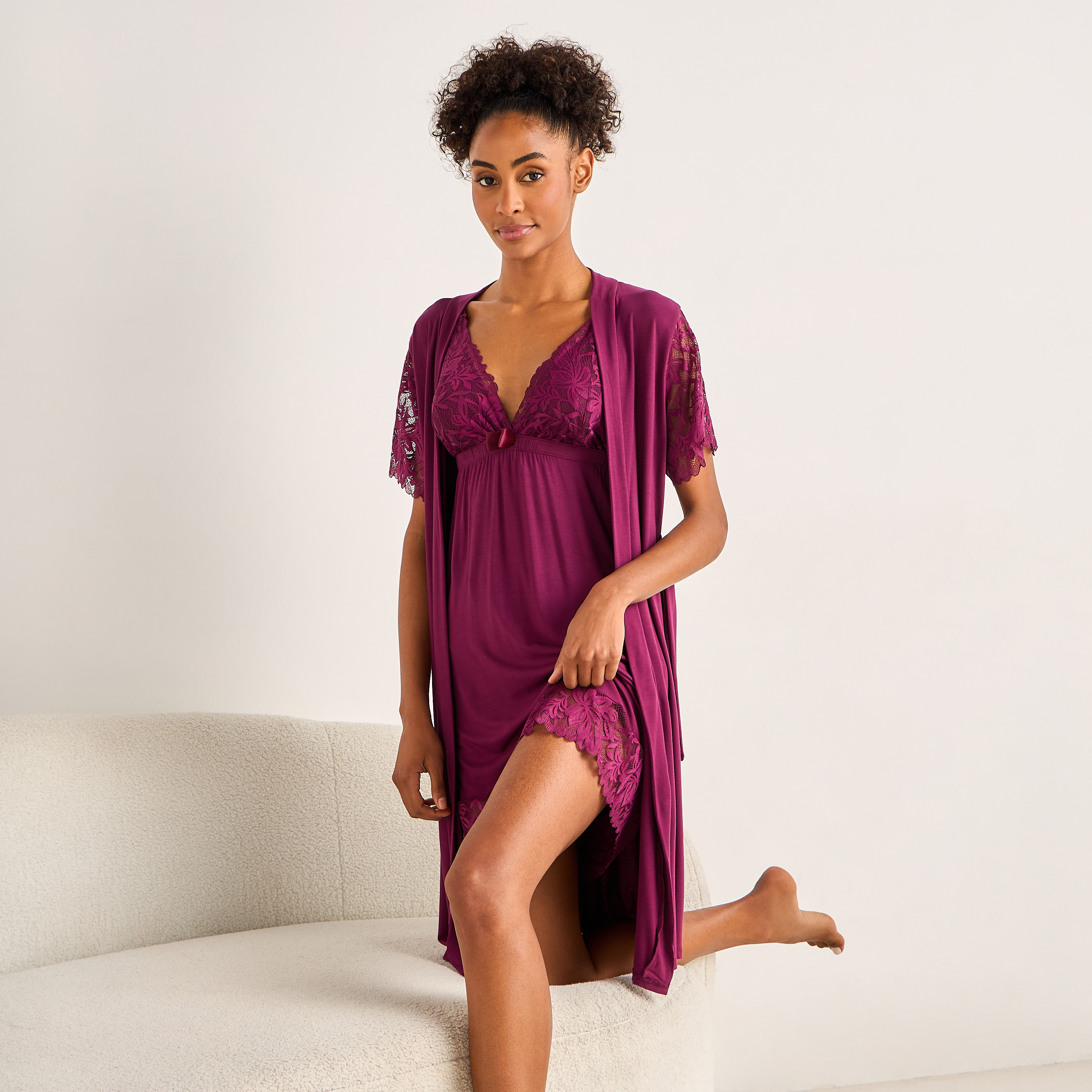 فستان قصير دون أكمام وروب من فاف من سبلاش-women-clothing-nightwear-nighties-image-1