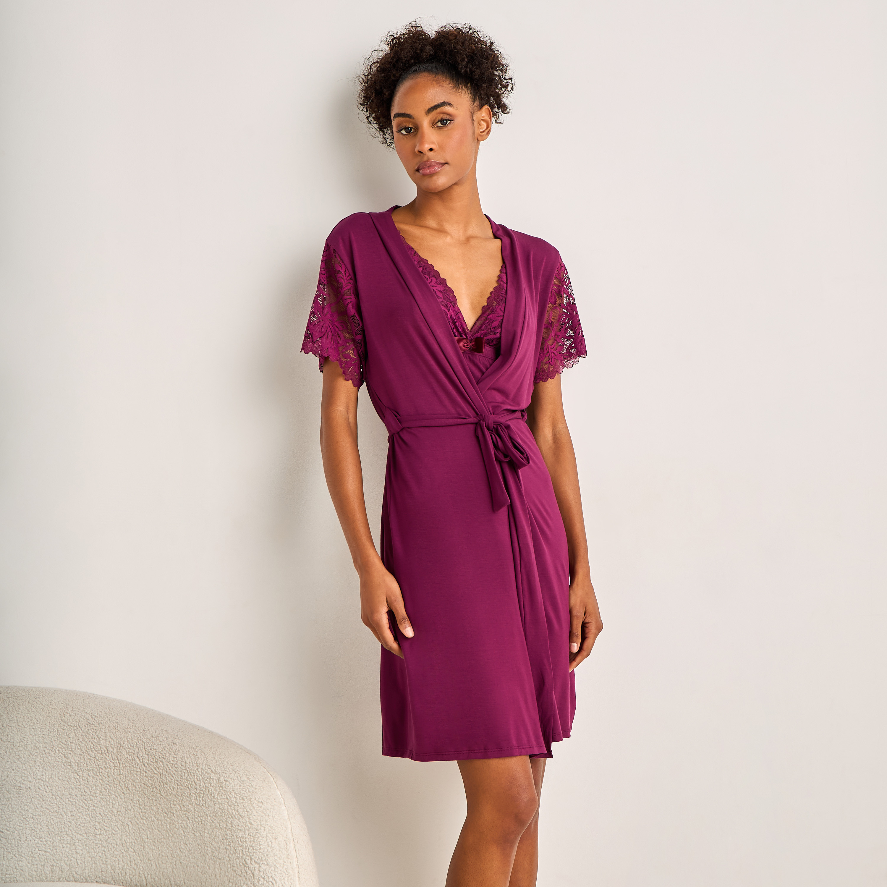 فستان قصير دون أكمام وروب من فاف من سبلاش-women-clothing-nightwear-nighties-image-2