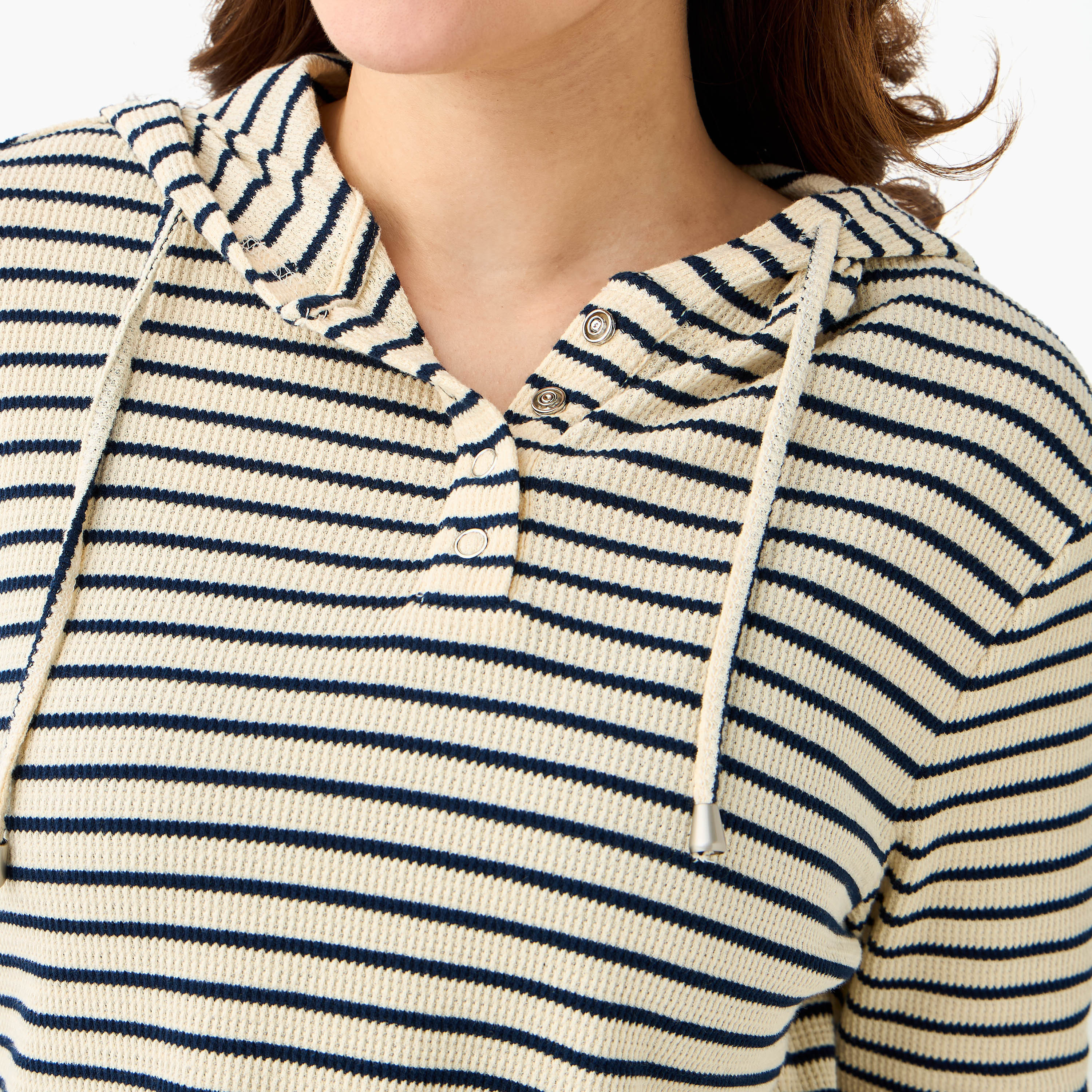 Women Regular Fit Striped Hoodie-women-winterwear-hoodiesandsweatshirts-hoodies-image-5