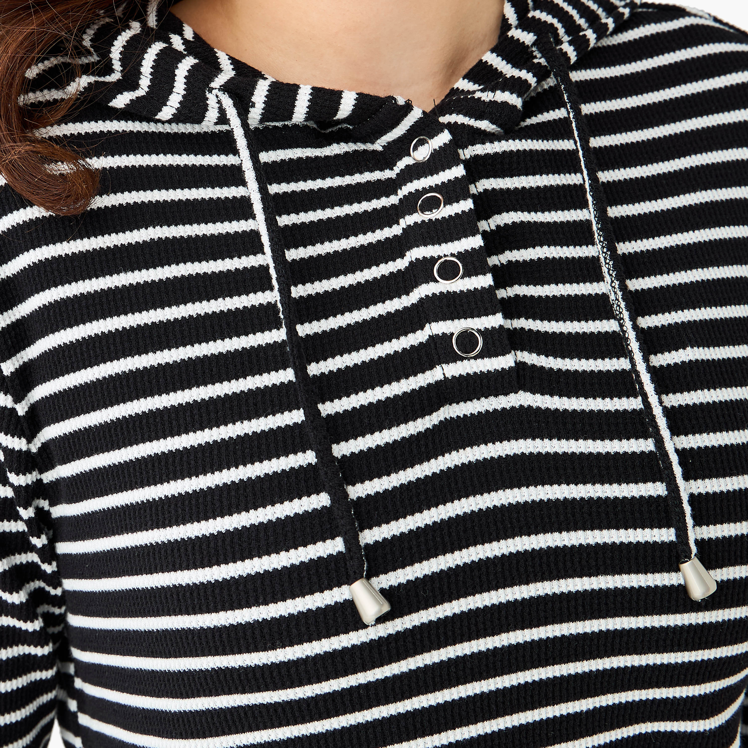 Women Regular Fit Striped Hoodie-women-winterwear-hoodiesandsweatshirts-hoodies-image-5