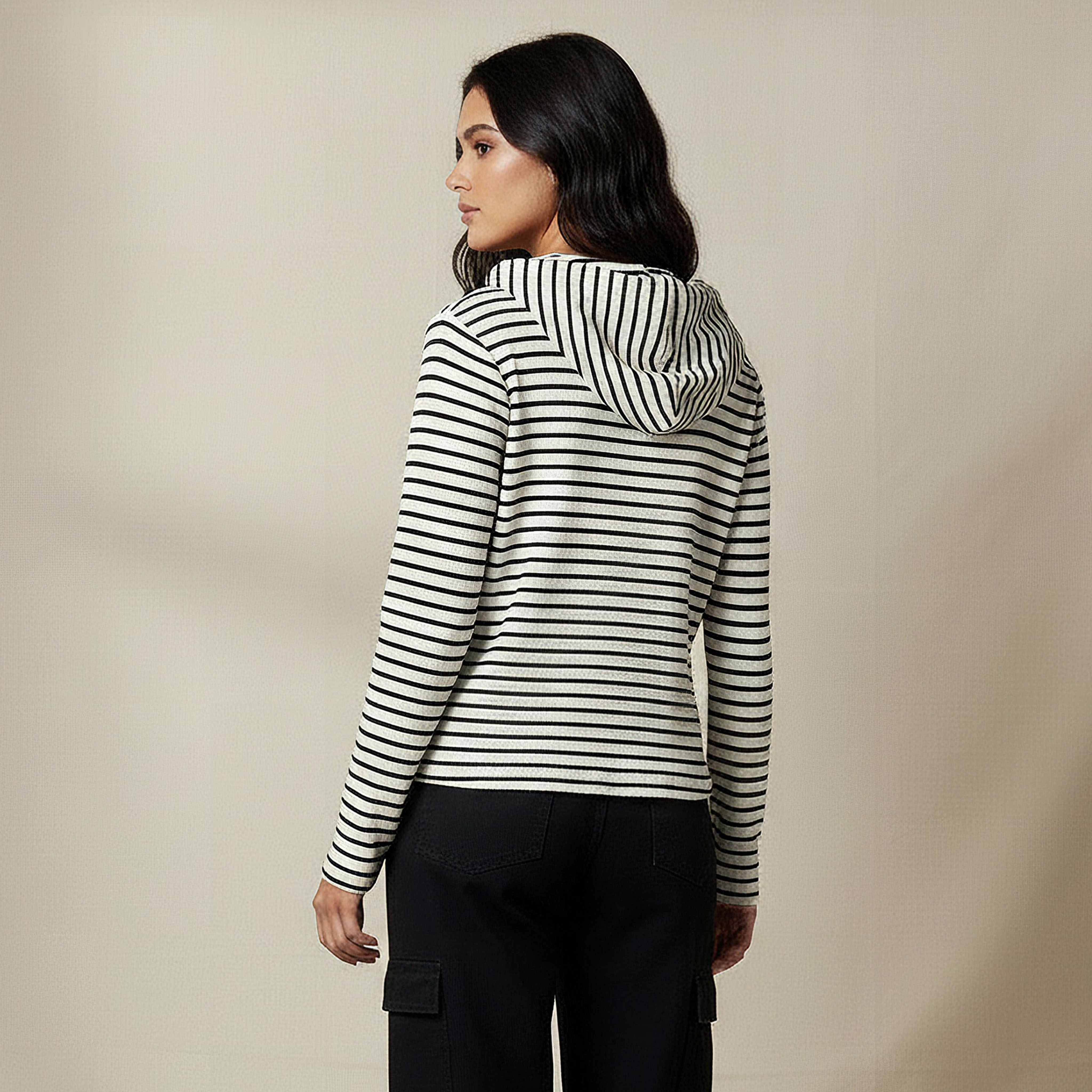 Women Regular Fit Striped Hoodie-women-winterwear-hoodiesandsweatshirts-hoodies-image-4