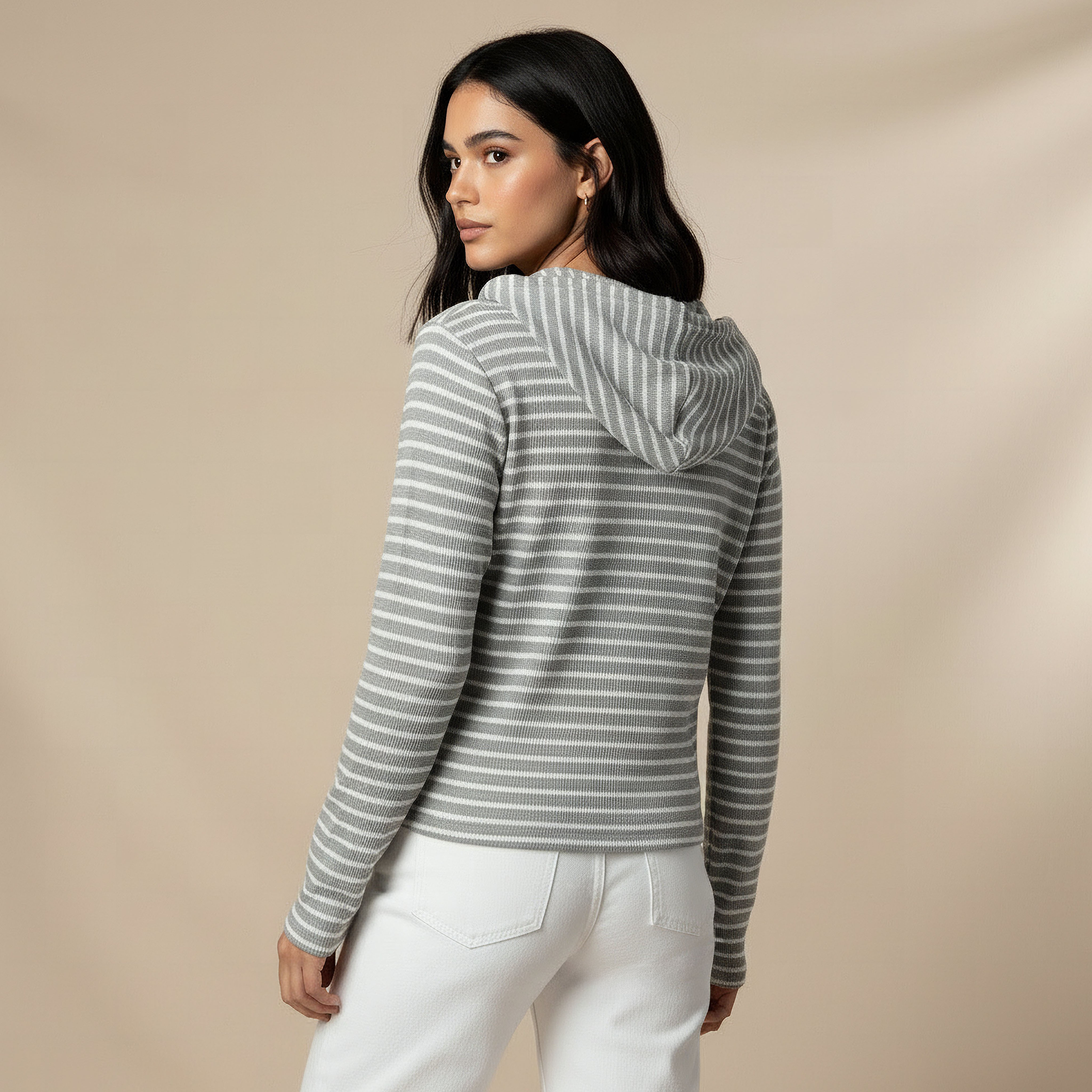 Women Regular Fit Striped Hoodie-women-winterwear-hoodiesandsweatshirts-hoodies-image-3