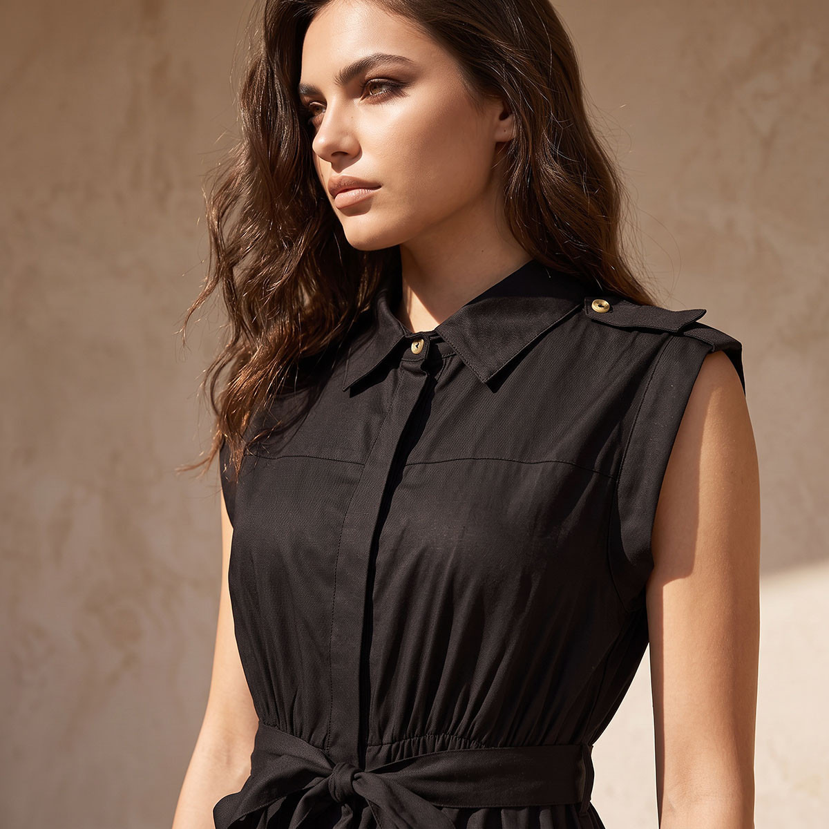 Splash Fav Midi Shirt Dress with Belt-women-clothing-dresses-image-4