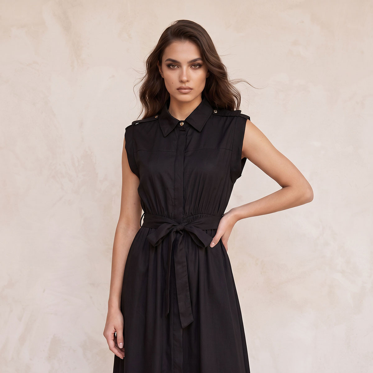 Splash Fav Midi Shirt Dress with Belt-women-clothing-dresses-image-5