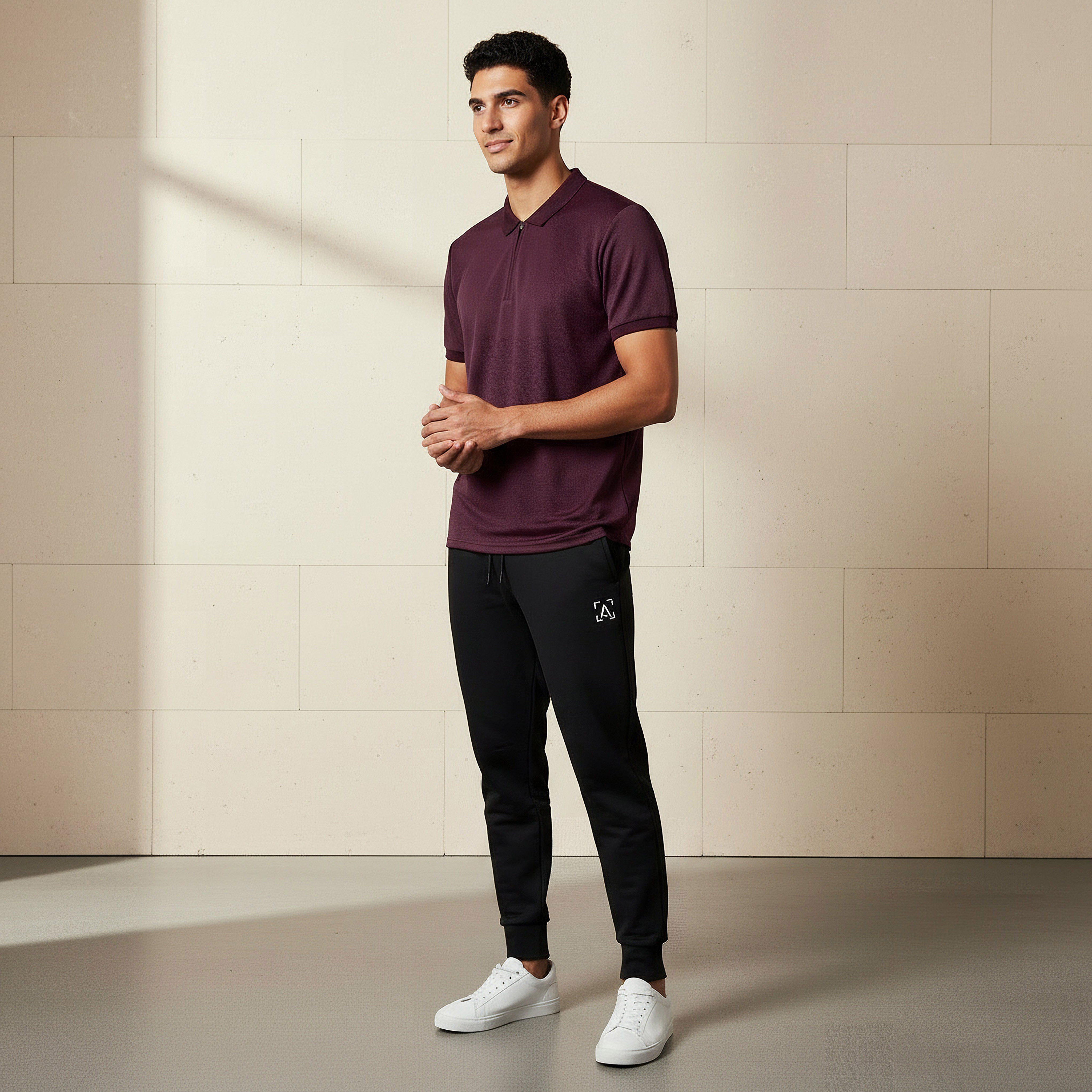 Men Short Sleeves Textured Polo T-shirt-men-clothing-tshirtsandpolos-polos-image-2