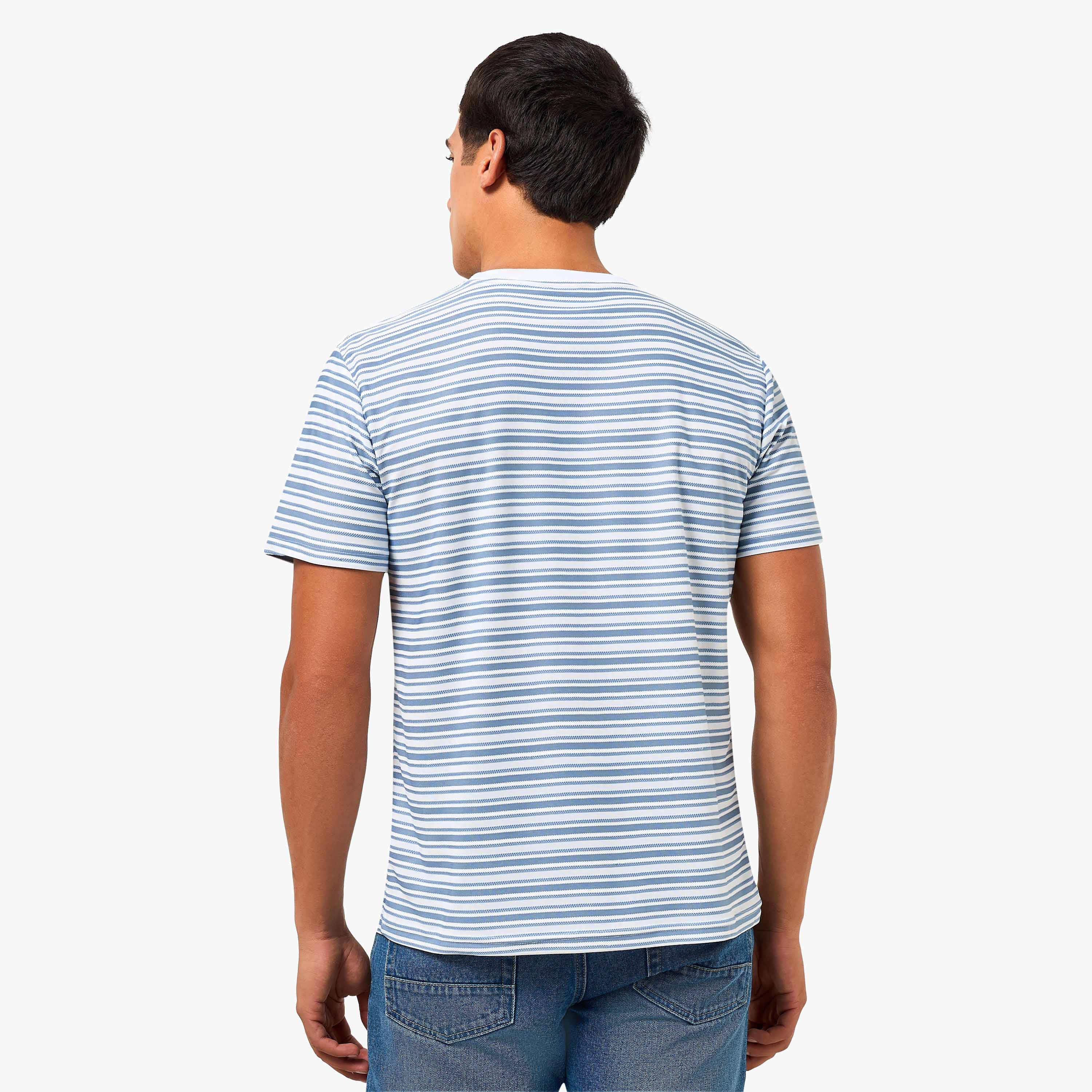 Men Regular Fit Crew Neck Short Sleeves Striped T-shirt-men-clothing-tshirtsandpolos-tshirts-image-4