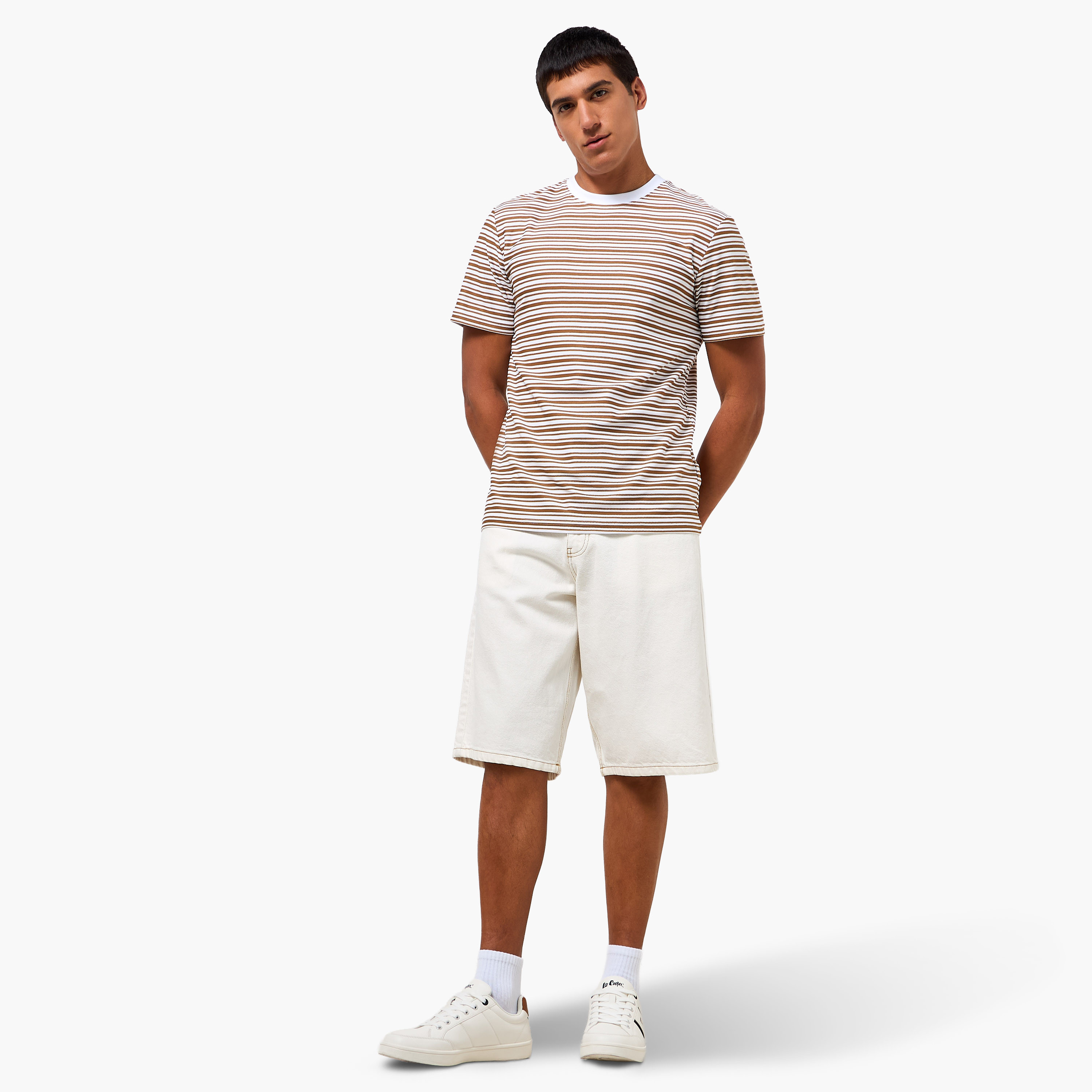 Men Regular Fit Crew Neck Short Sleeves Striped T-shirt-PROMO_SP_QAT_2_BUY2FORQAR89_130625-image-4