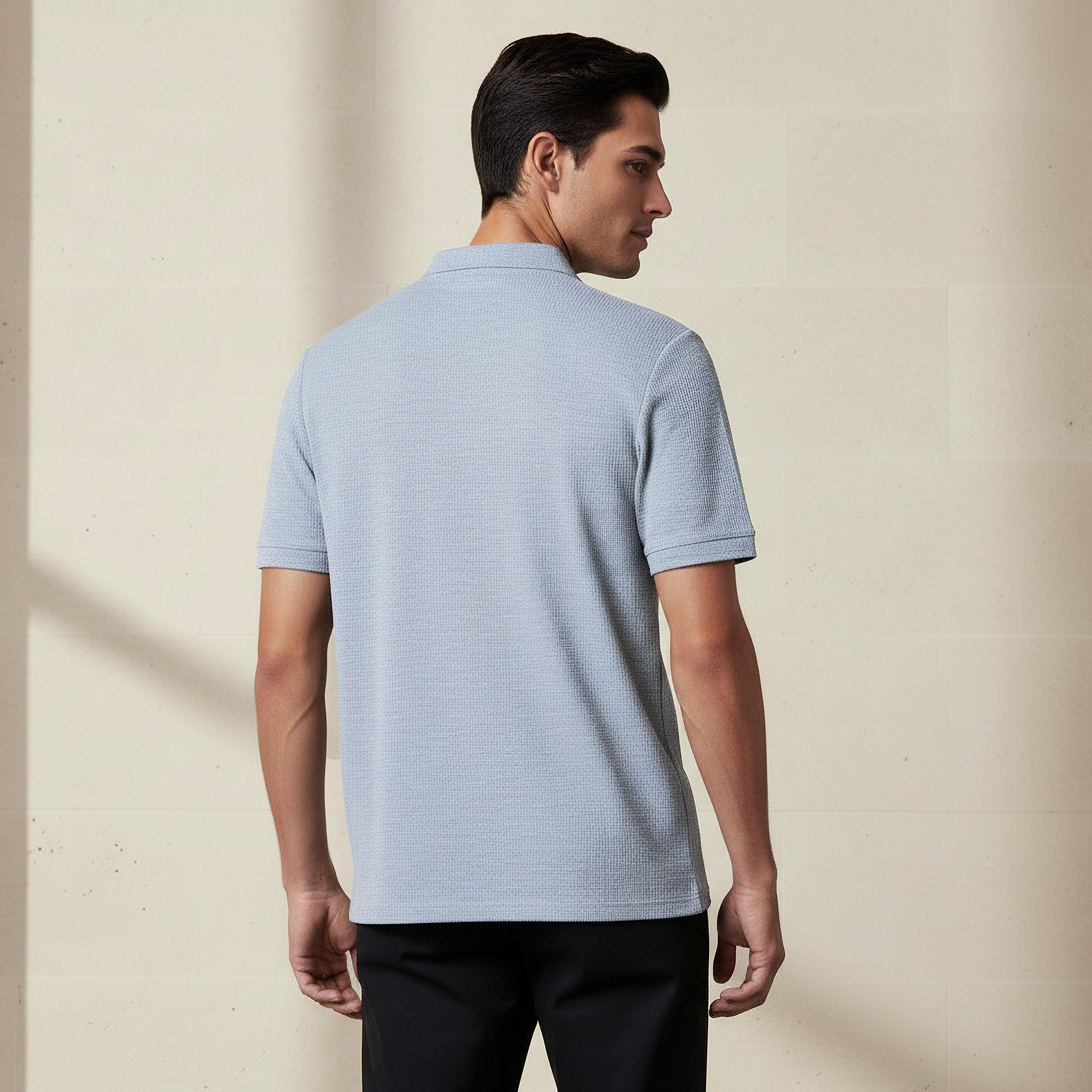 Men Short Sleeves Textured Polo T-shirt-men-clothing-tshirtsandpolos-polos-image-4