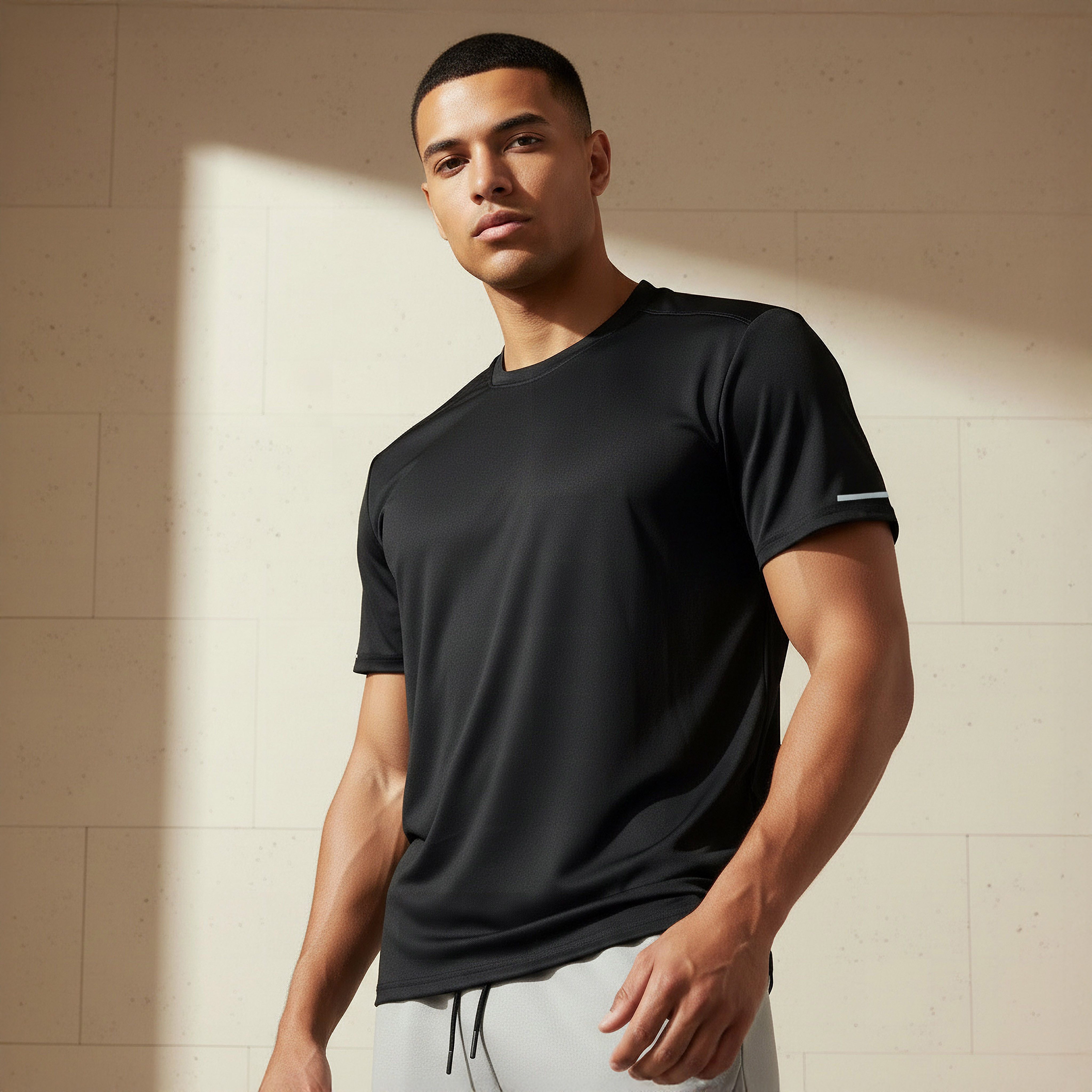 Men Regular Fit Crew Neck Short Sleeve Printed T-shirt-men-clothing-sportswearandactivewear-tshirtsandpolos-image-1