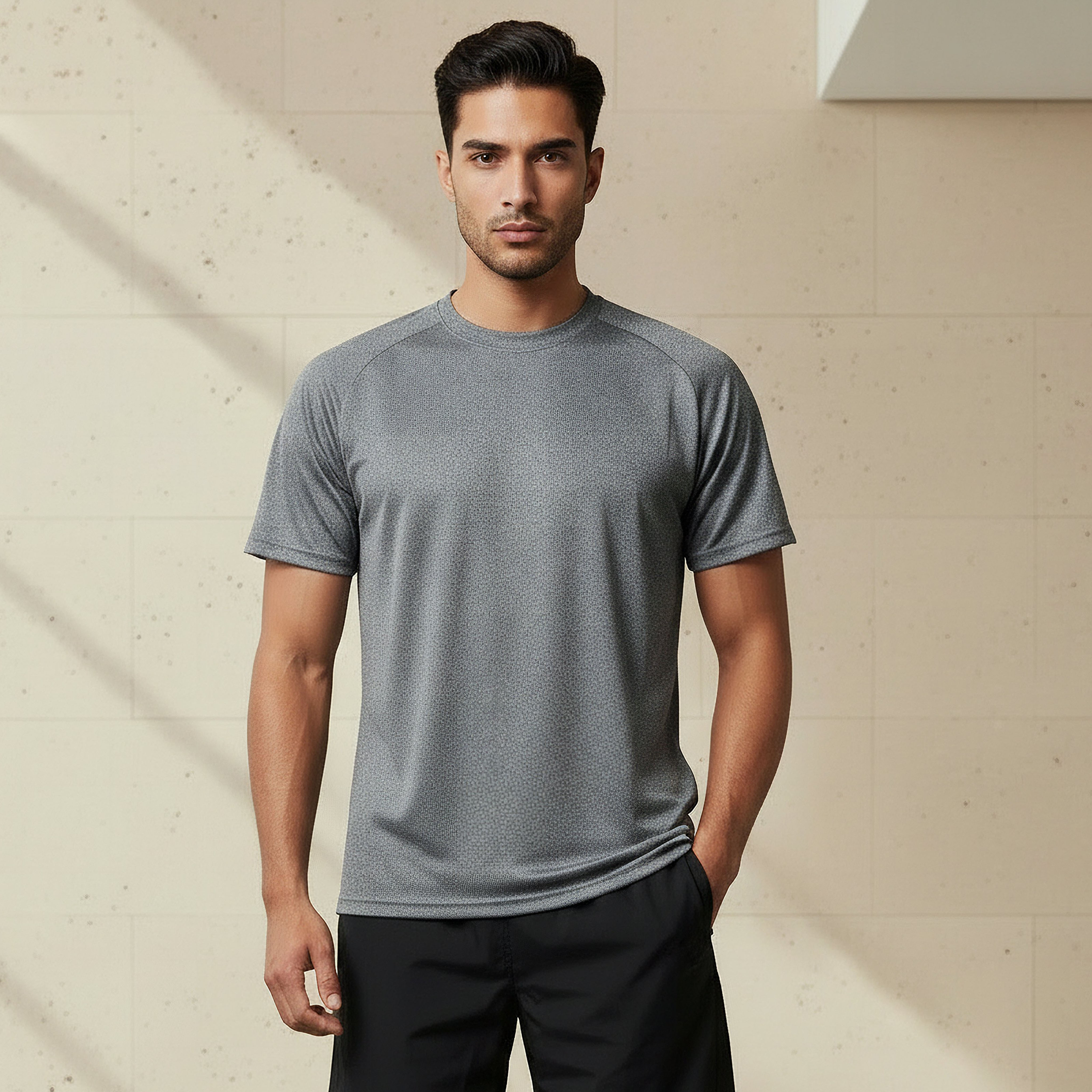 Men Regular Fit Crew Neck Short Sleeve T-shirt-men-clothing-tshirtsandpolos-tshirts-image-1