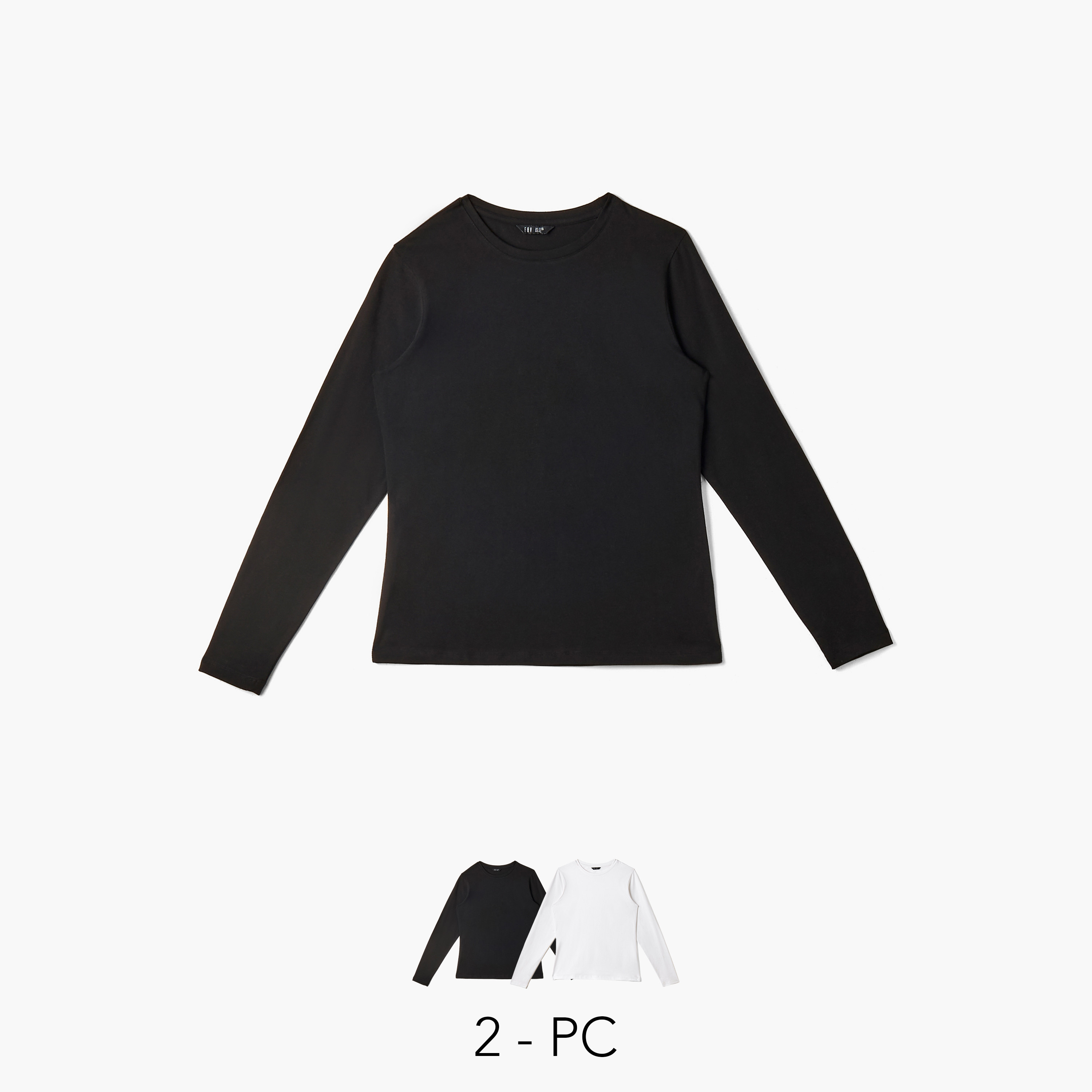 Women Crew Neck Long Sleeve T-shirt-women-clothing-tshirts-image-1