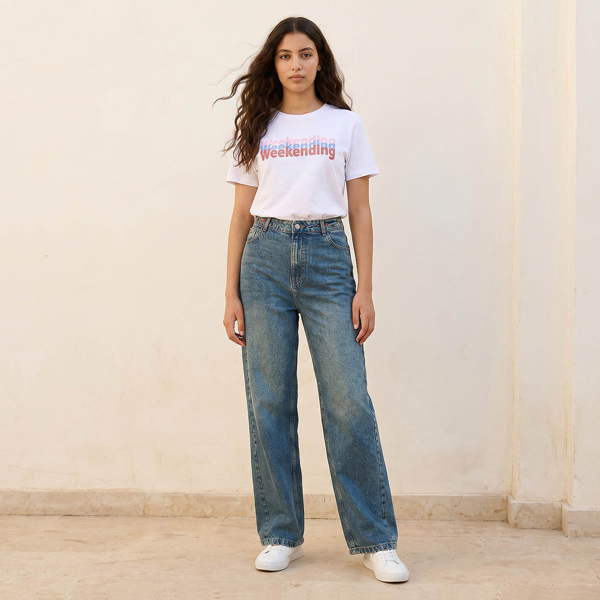 بنطلون جينز بقصّة باجي وخصر مرتفع للنساء من لي كوبر-women-clothing-bottoms-jeans-image-3