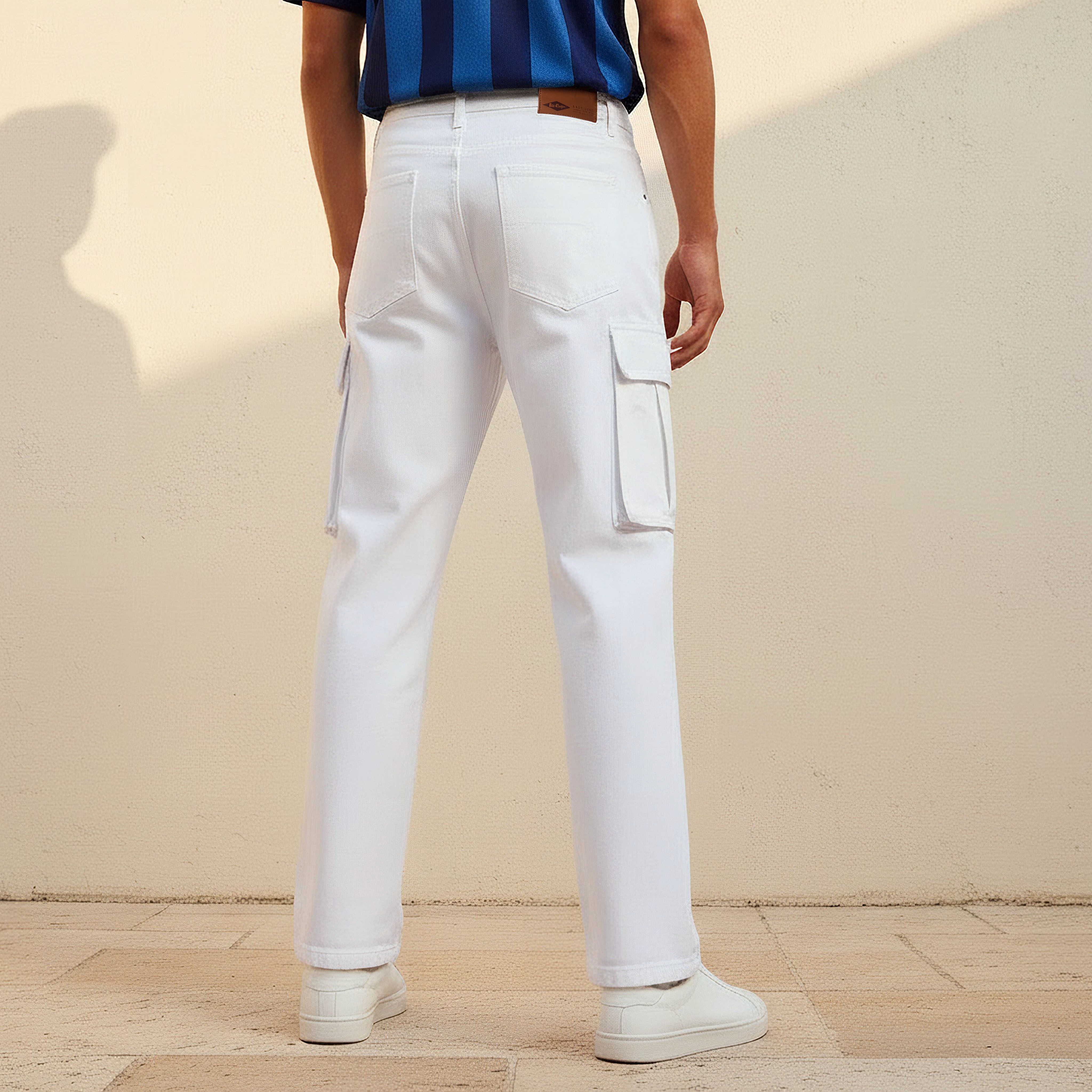 Lee Cooper Men Relaxed Fit Mid-Rise Cargo Jeans-men-clothing-bottoms-jeans-image-4
