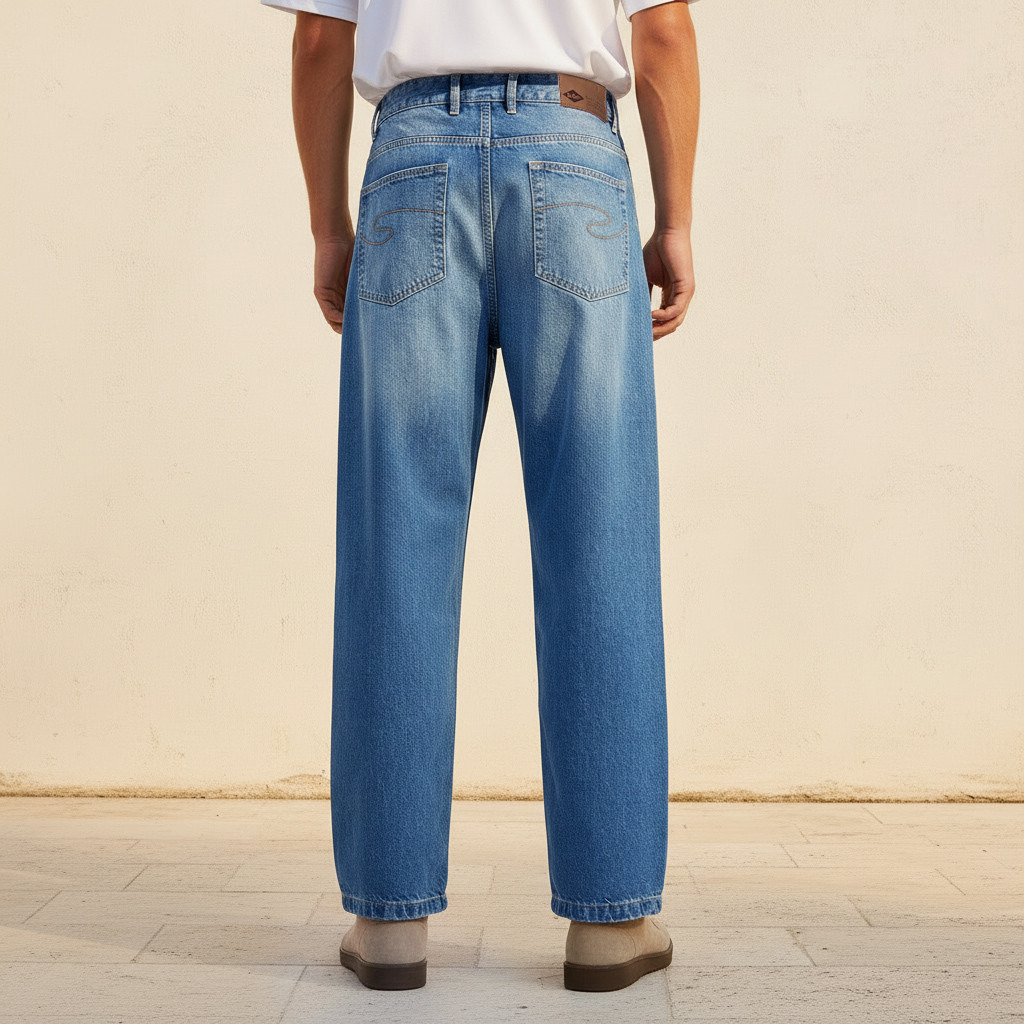 Lee Cooper Relaxed Fit Mid-Rise Pocket Jeans-men-clothing-jeans-image-4