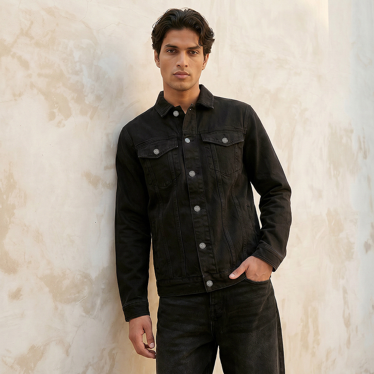 Lee Cooper Men Flap Pocket Trucker Jacket-men-clothing-jacketsandblazers-jackets-image-1