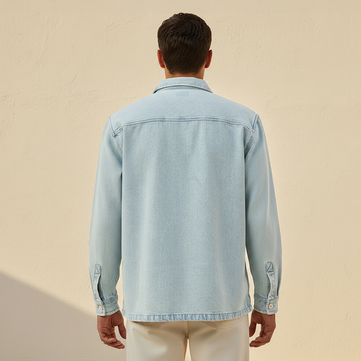 Lee Cooper Relaxed Fit Denim Long Sleeves Shirt-men-clothing-shirts-image-4