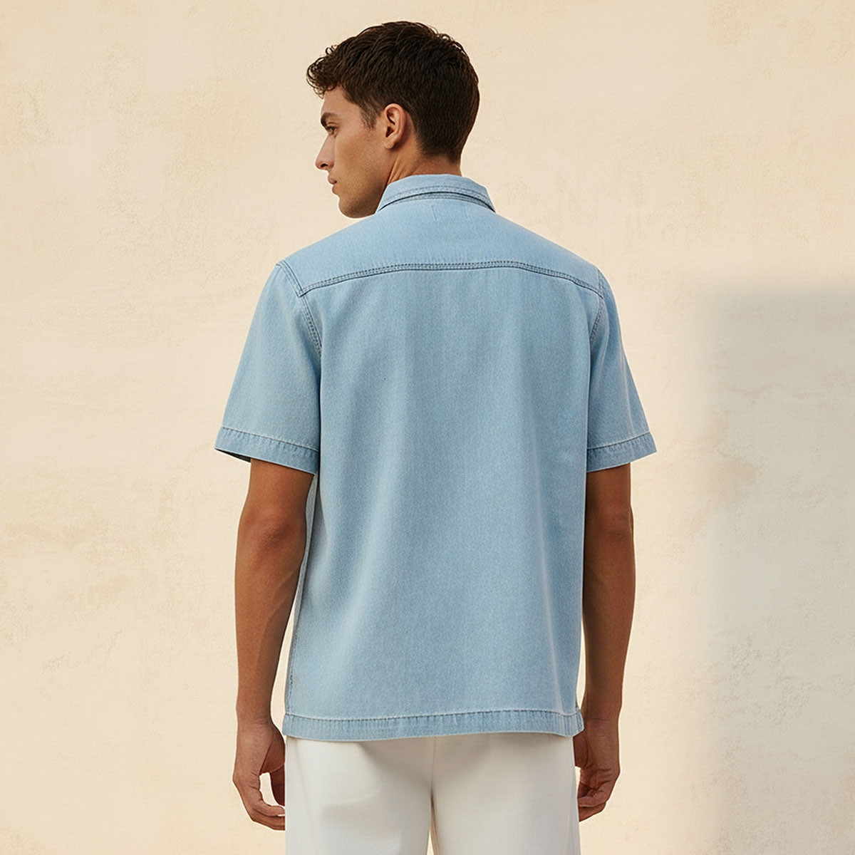 Lee Cooper Relaxed Fit Collared Short Sleeves Shirt-men-clothing-shirts-image-4
