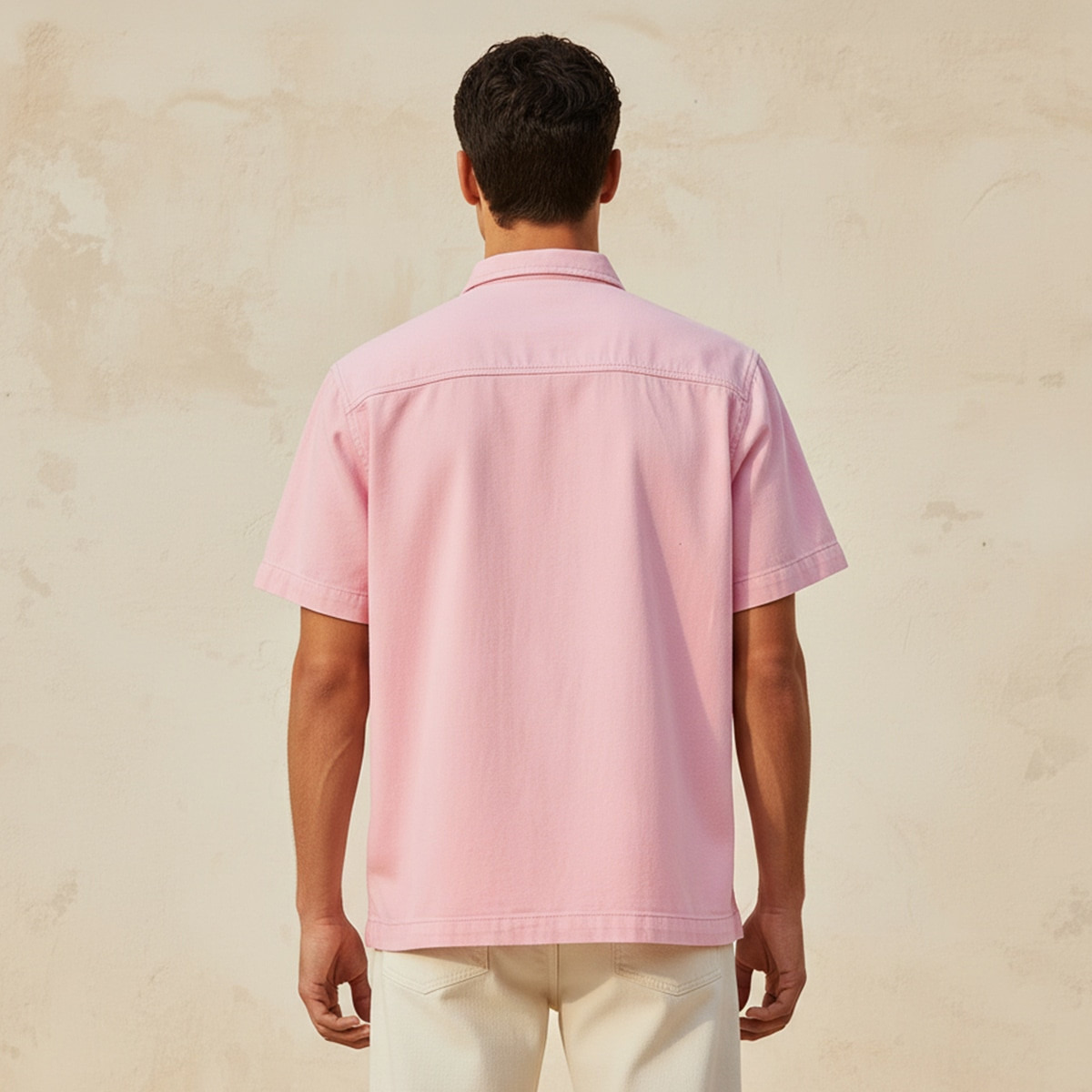 Lee Cooper Relaxed Fit Collared Short Sleeves Shirt-men-clothing-shirts-image-4
