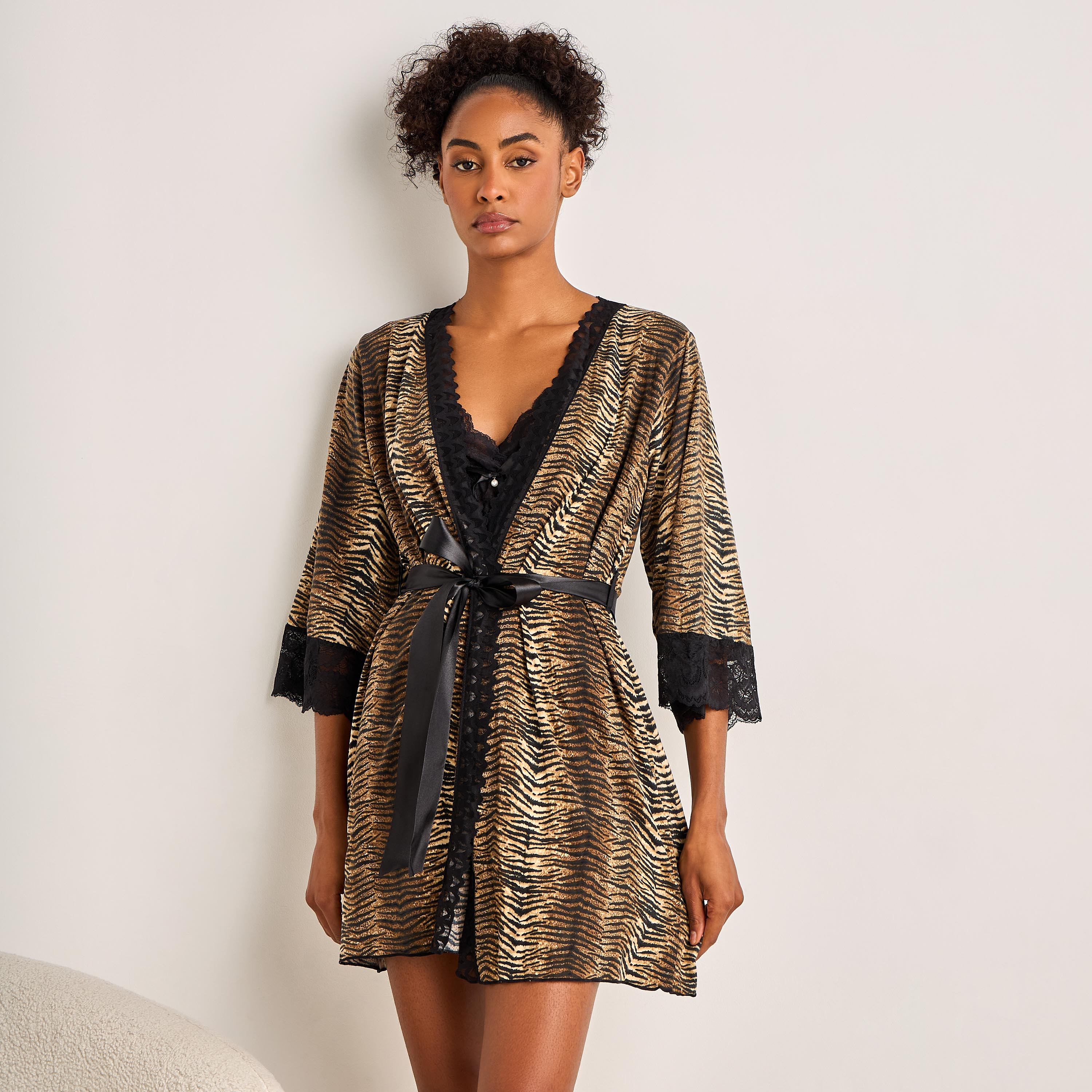Slip Dress with Robe and Thongs-women-clothing-nightwear-nighties-image-3
