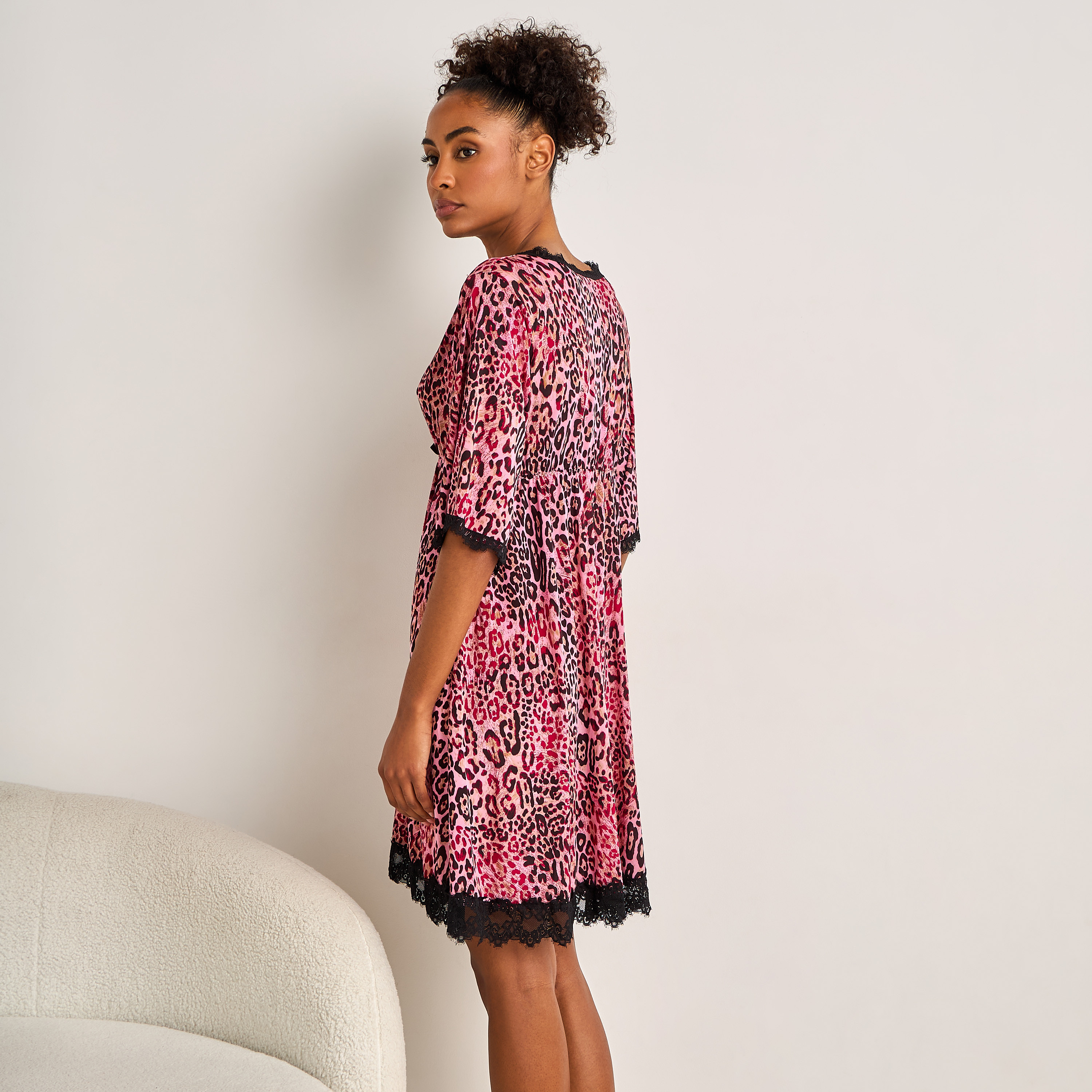 Night Dress with Animal Print and Lace Detail-women-clothing-nightwear-nighties-image-3