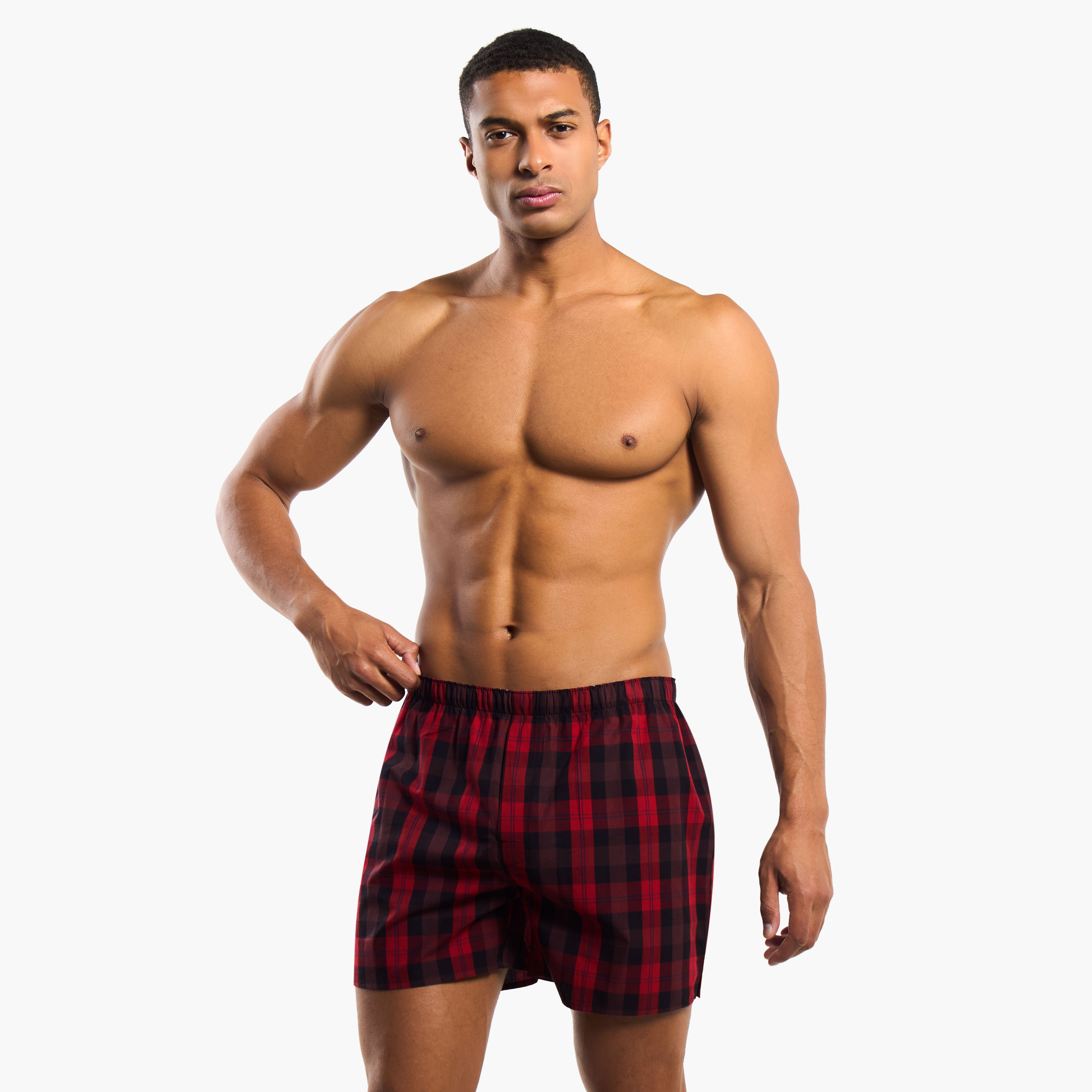بوكسرات رجالية قطنية بطبعات - عبوة من قطعتين-men-clothing-innerwear-underwear-image-2