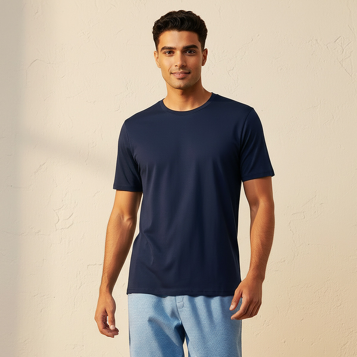 طقم ملابس نوم قطن كاروهات للرجال-men-clothing-nightwear-sets-image-3