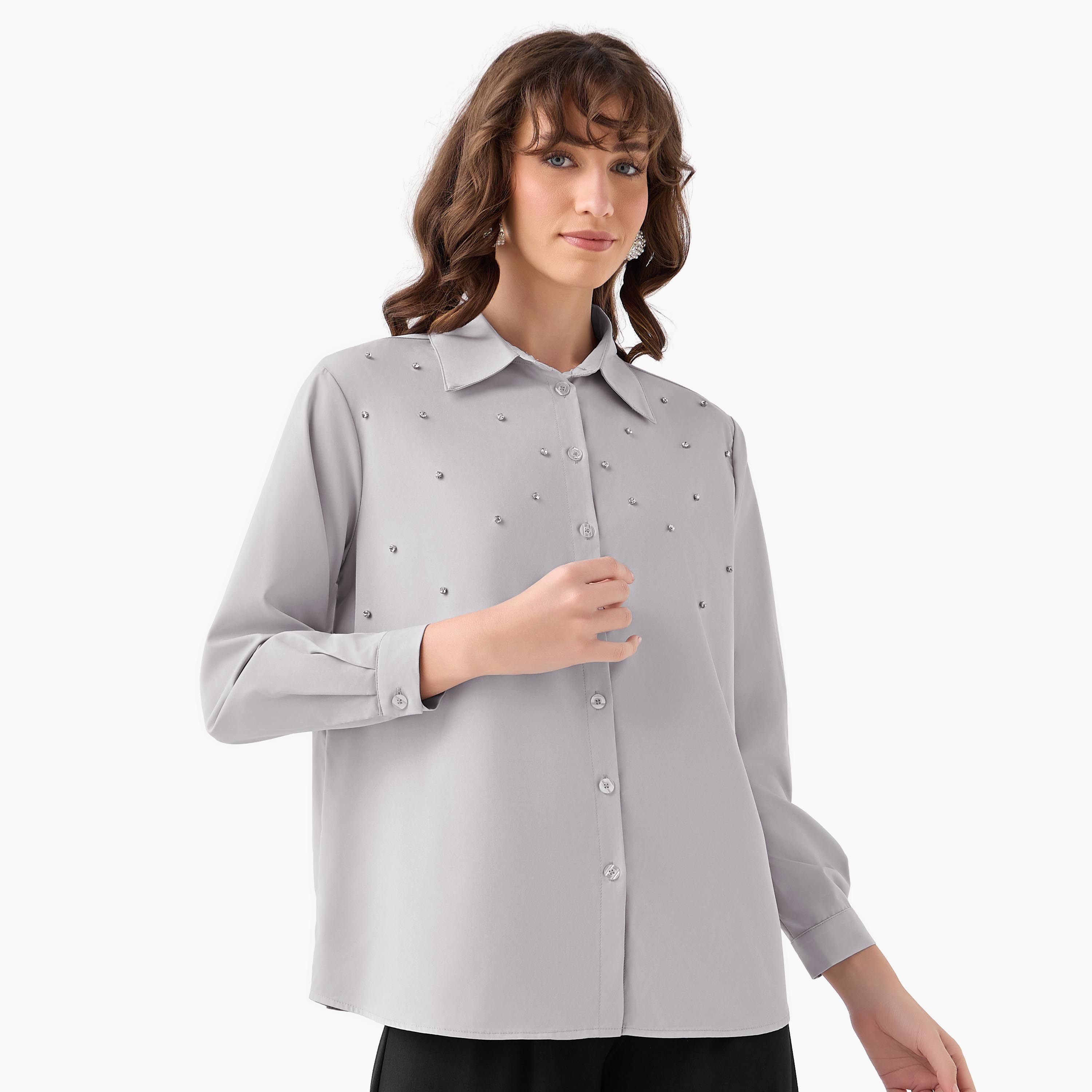 Shirt with Stone Embellishment-women-clothing-shirtsandblouses-shirts-image-5