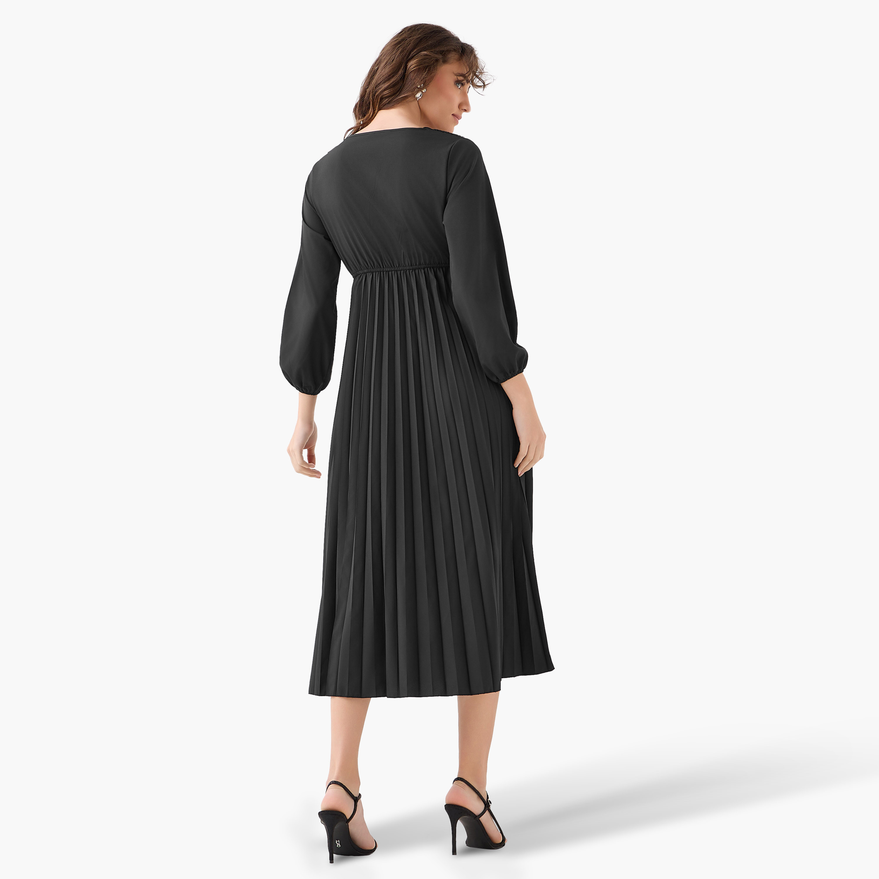 Pleated Midi Dress with Lace Detail-PROMO_SP_QA_BUNDLE_2FOR179_180925-image-4