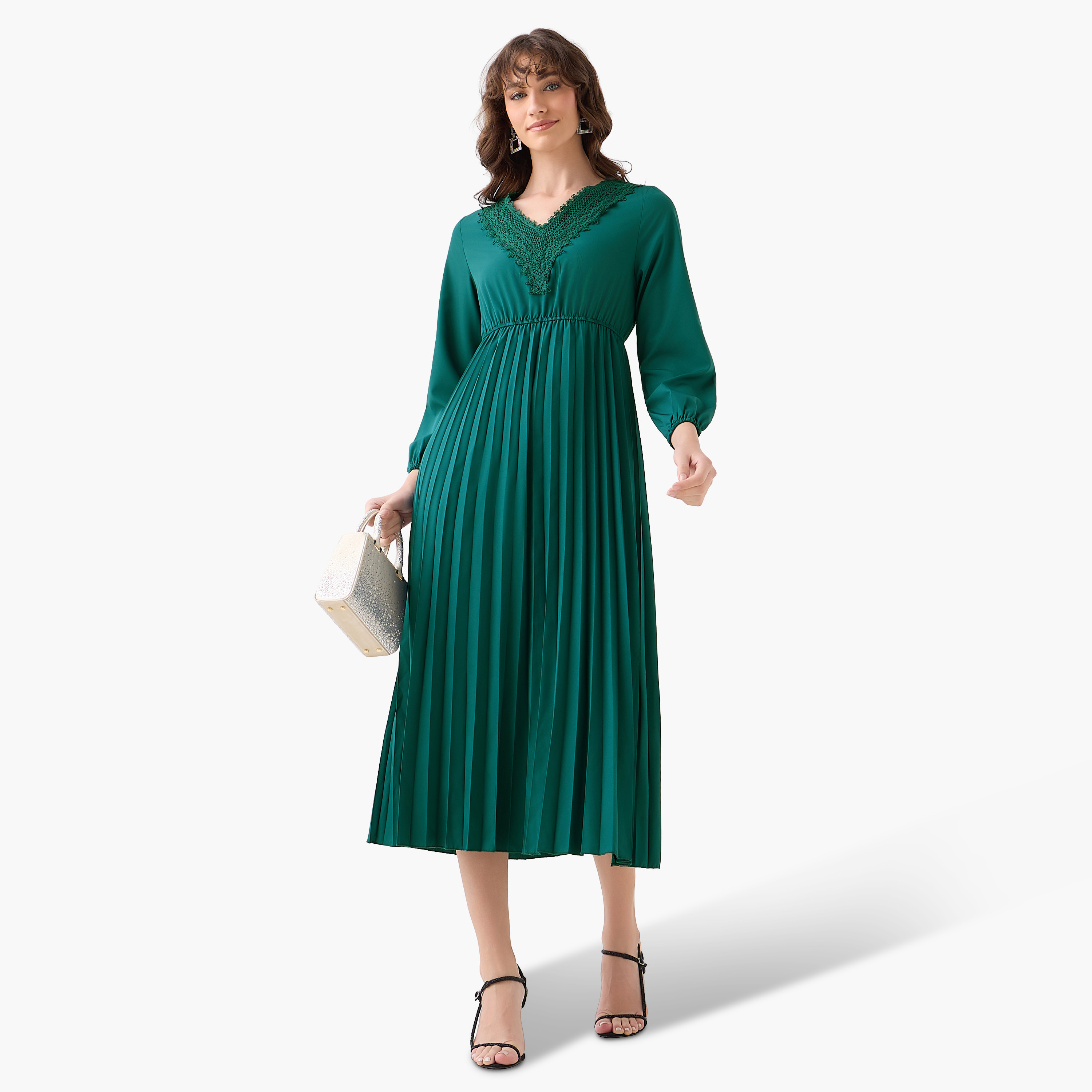 Pleated Midi Dress with Lace Detail-PROMO_SP_QA_BUNDLE_2FOR179_180925-image-3