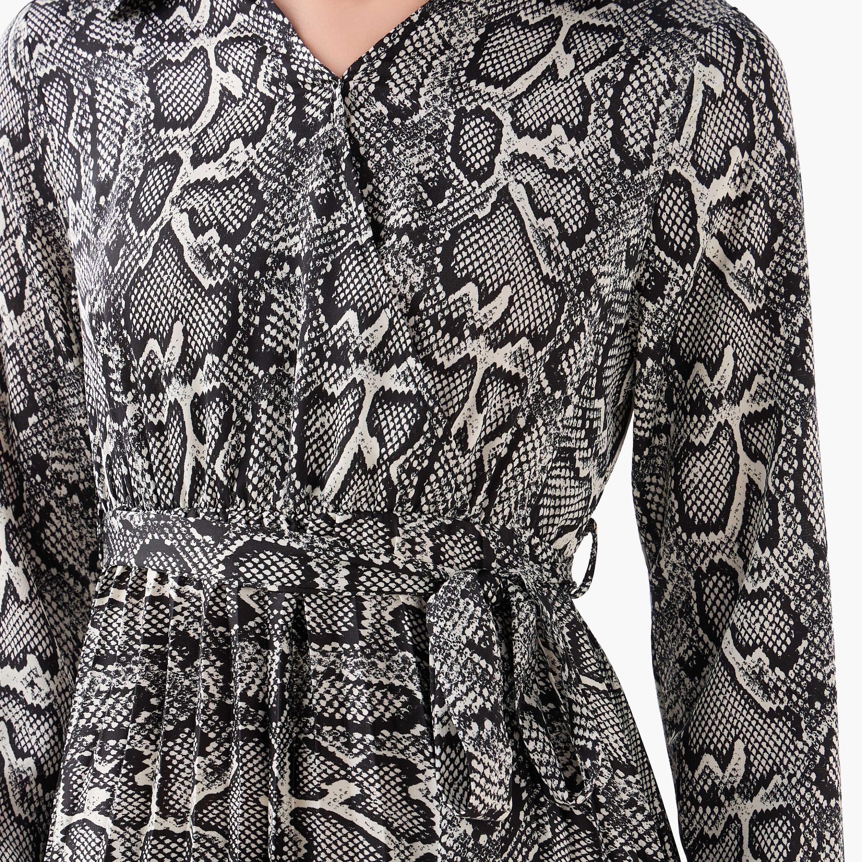 Midi Satin Wrap Dress with Animal Print-women-clothing-dresses-image-2