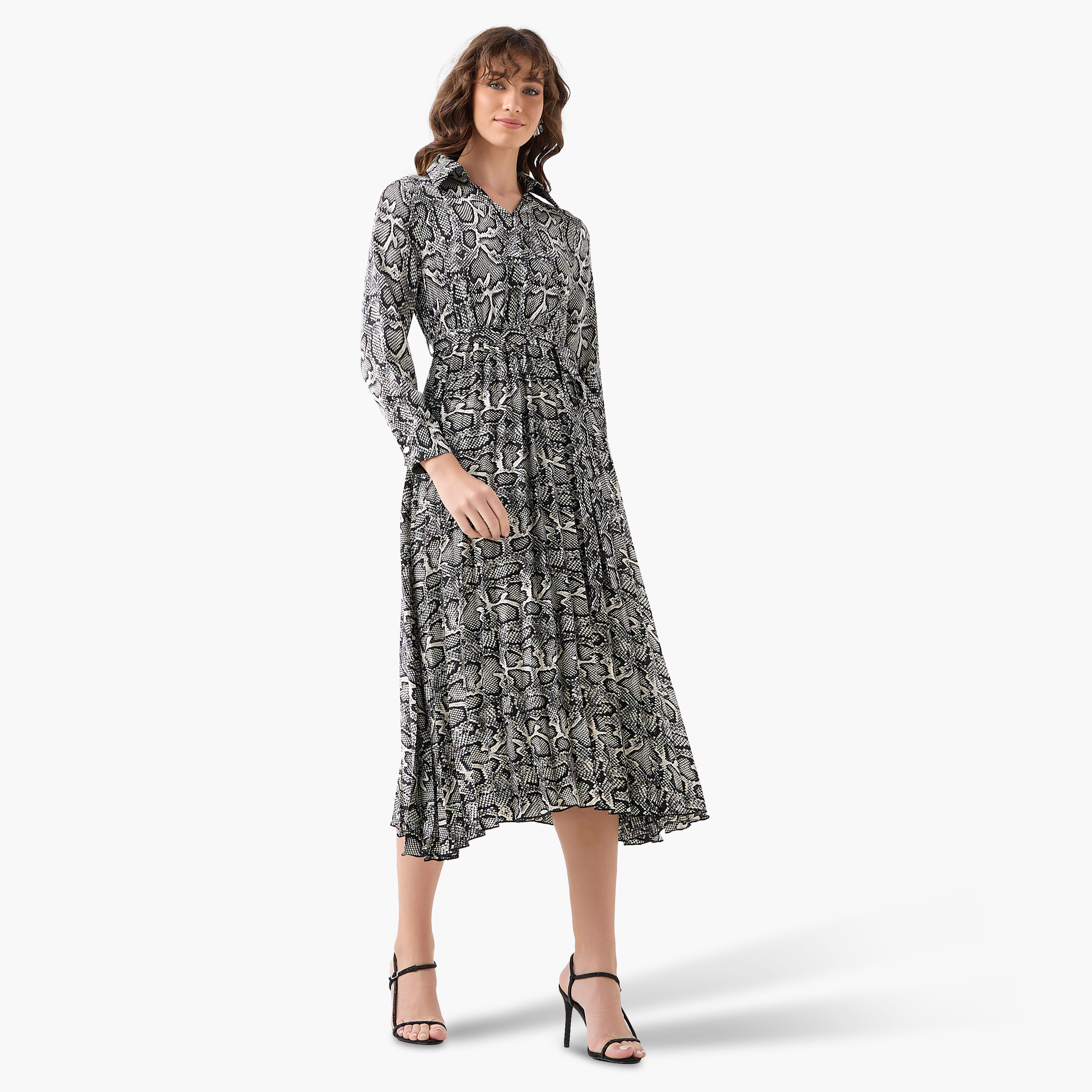 Midi Satin Wrap Dress with Animal Print-women-clothing-dresses-image-3