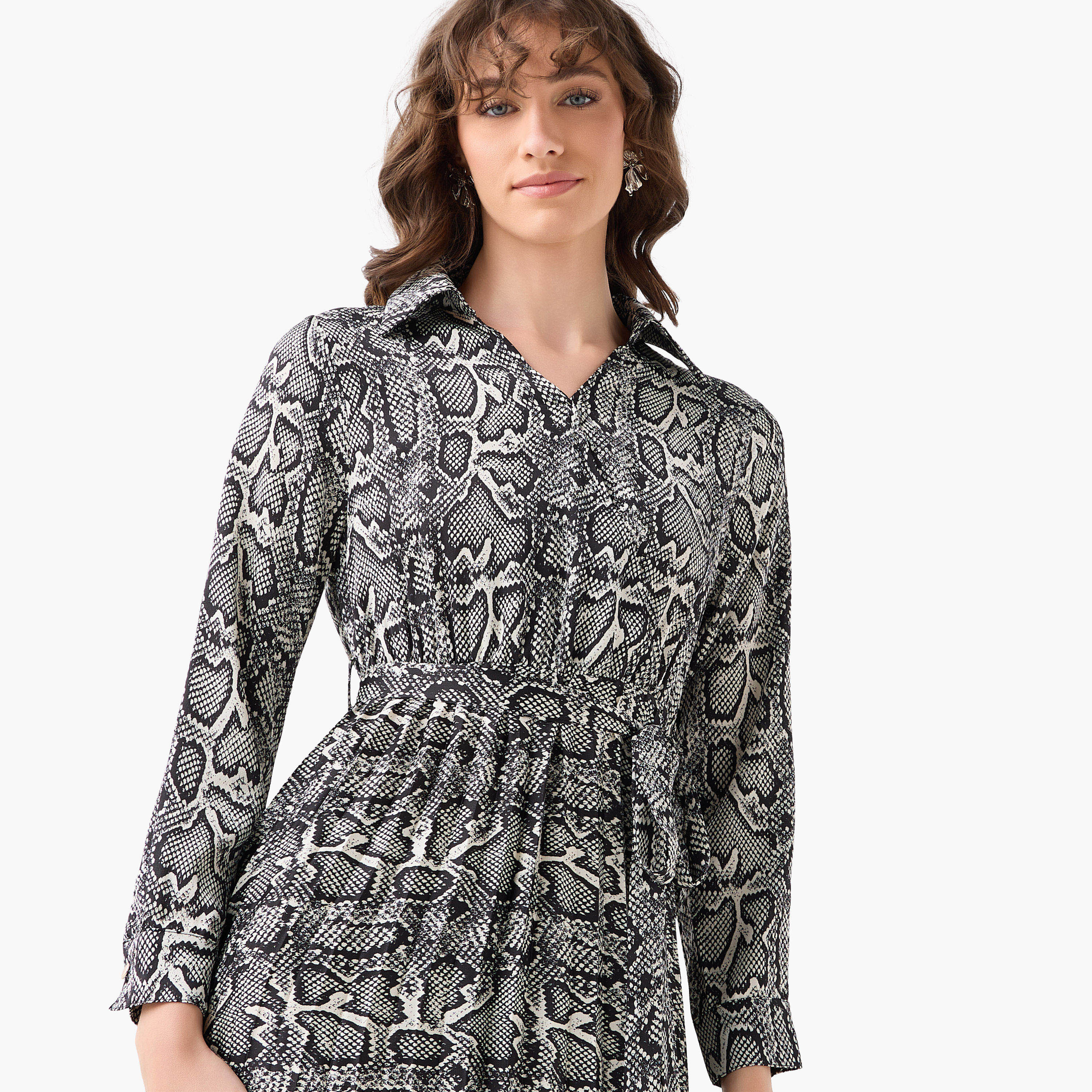 Midi Satin Wrap Dress with Animal Print-women-clothing-dresses-image-5