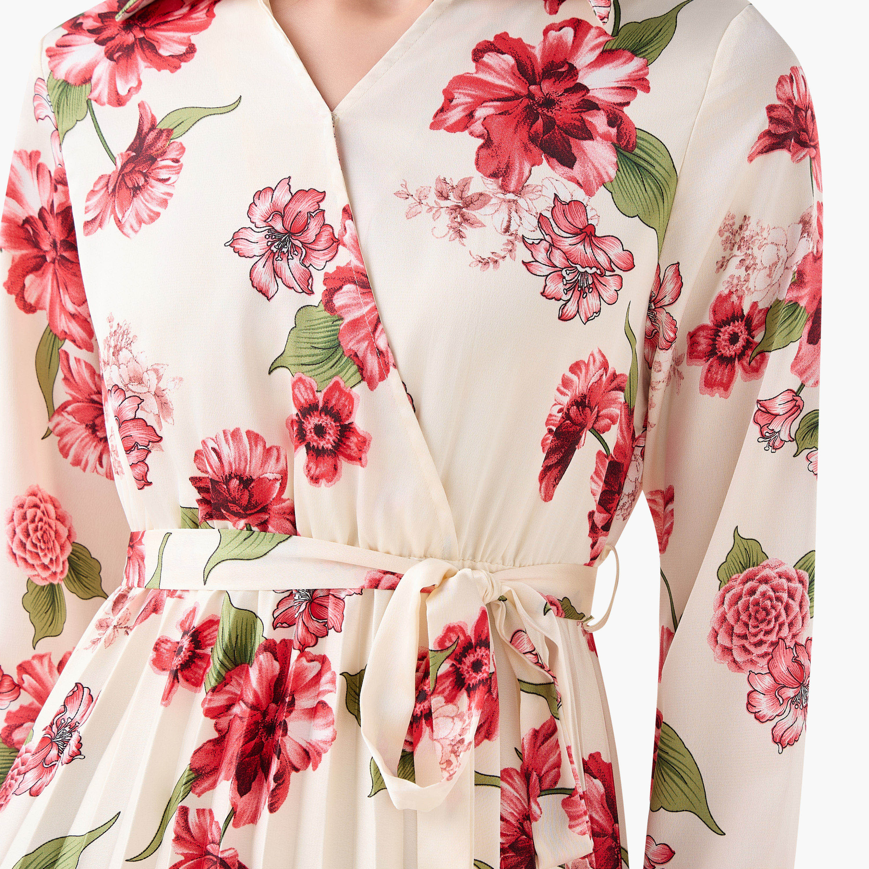 Midi Satin Wrap Dress with Floral Print-PROMO_SP_QA__6_RGCC_BUY2FOR199_040325-image-2