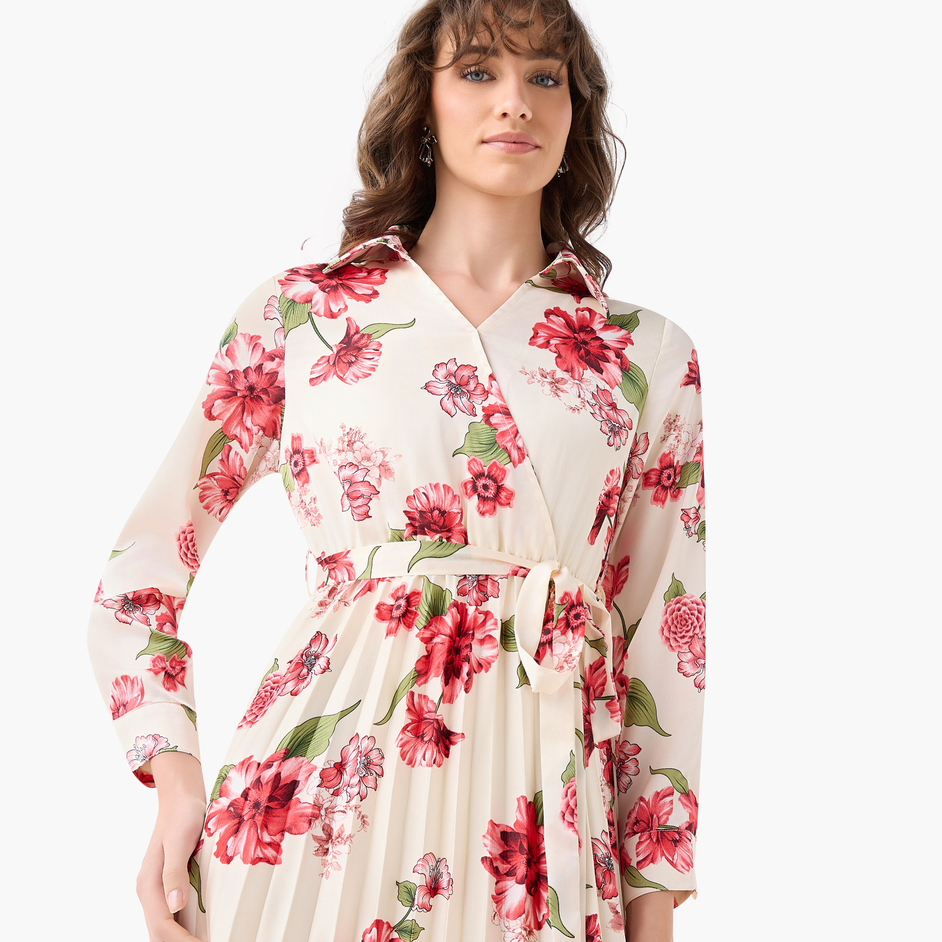 Midi Satin Wrap Dress with Floral Print-PROMO_SP_QA__6_RGCC_BUY2FOR199_040325-image-5