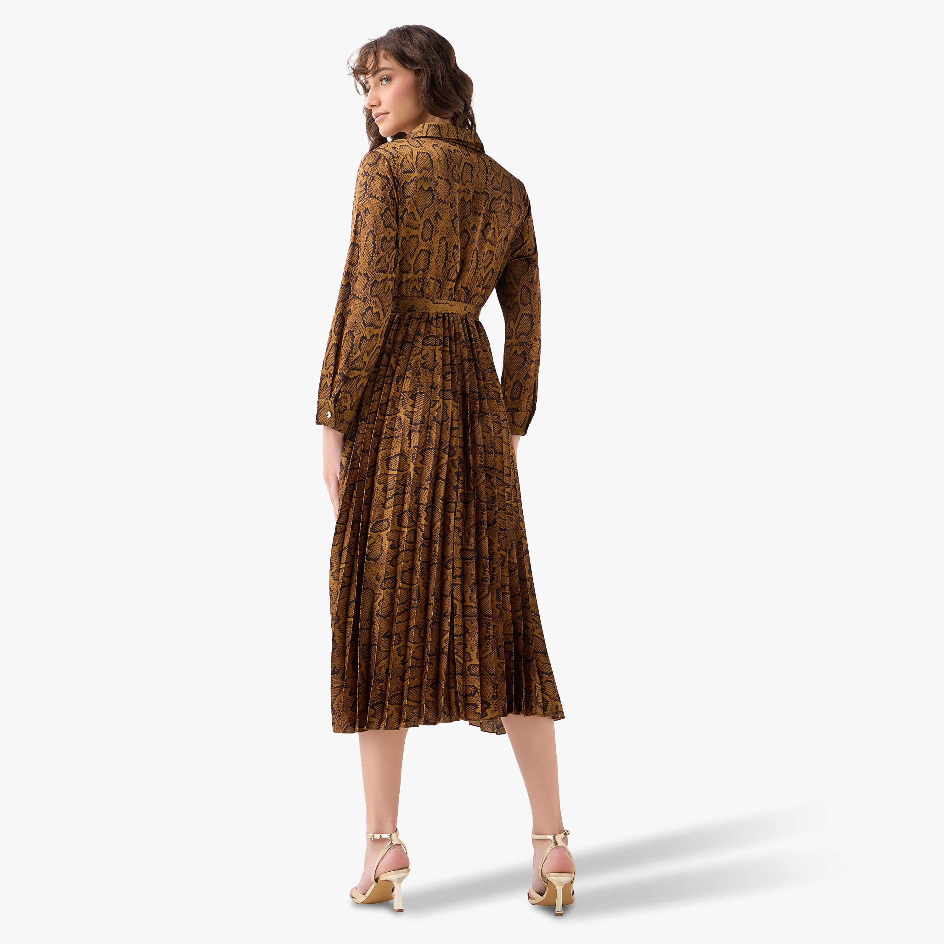 Midi Satin Wrap Dress with Animal Print-women-clothing-dresses-image-4