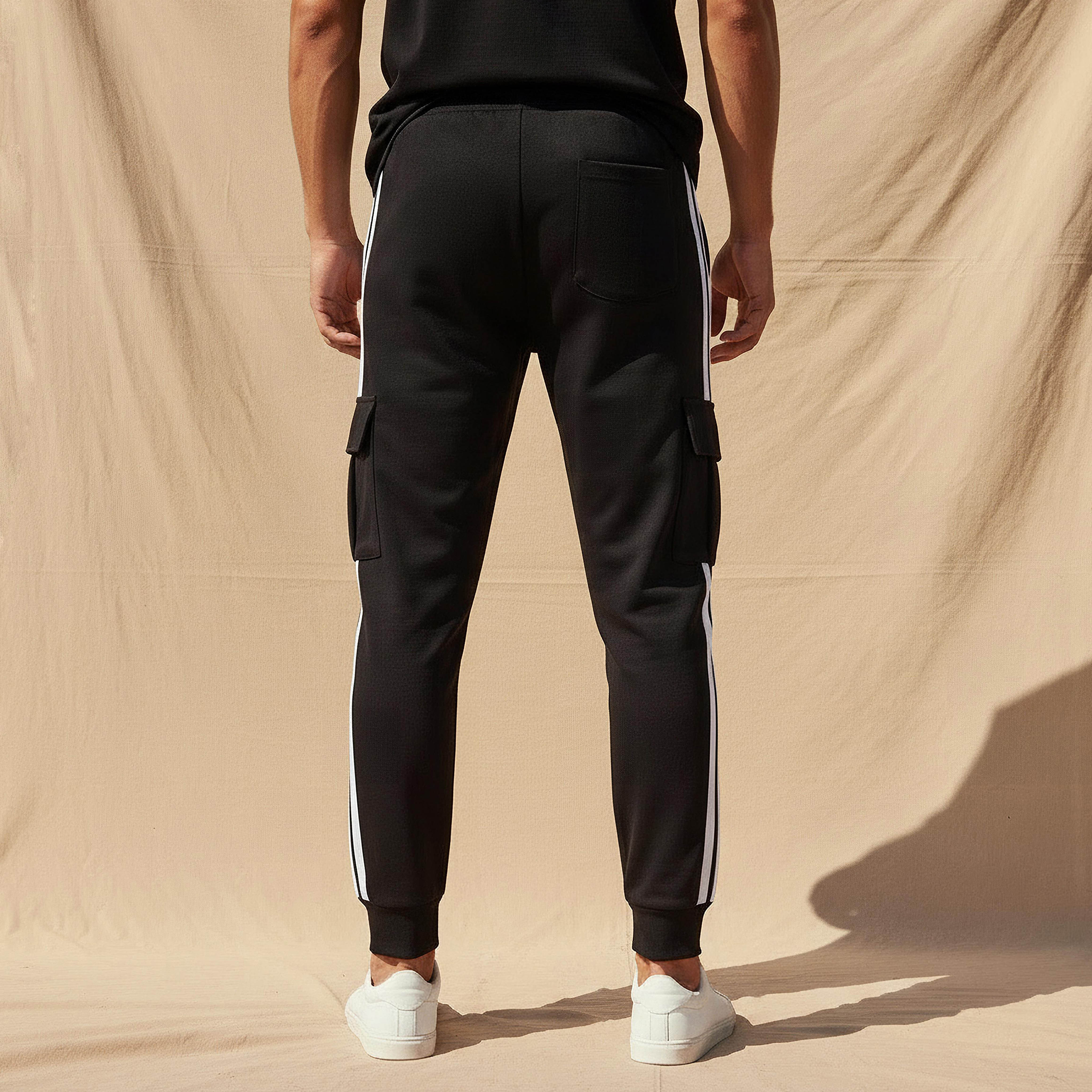 بنطلون رياضي رجالي بأشرطة-men-clothing-bottoms-joggers-image-4