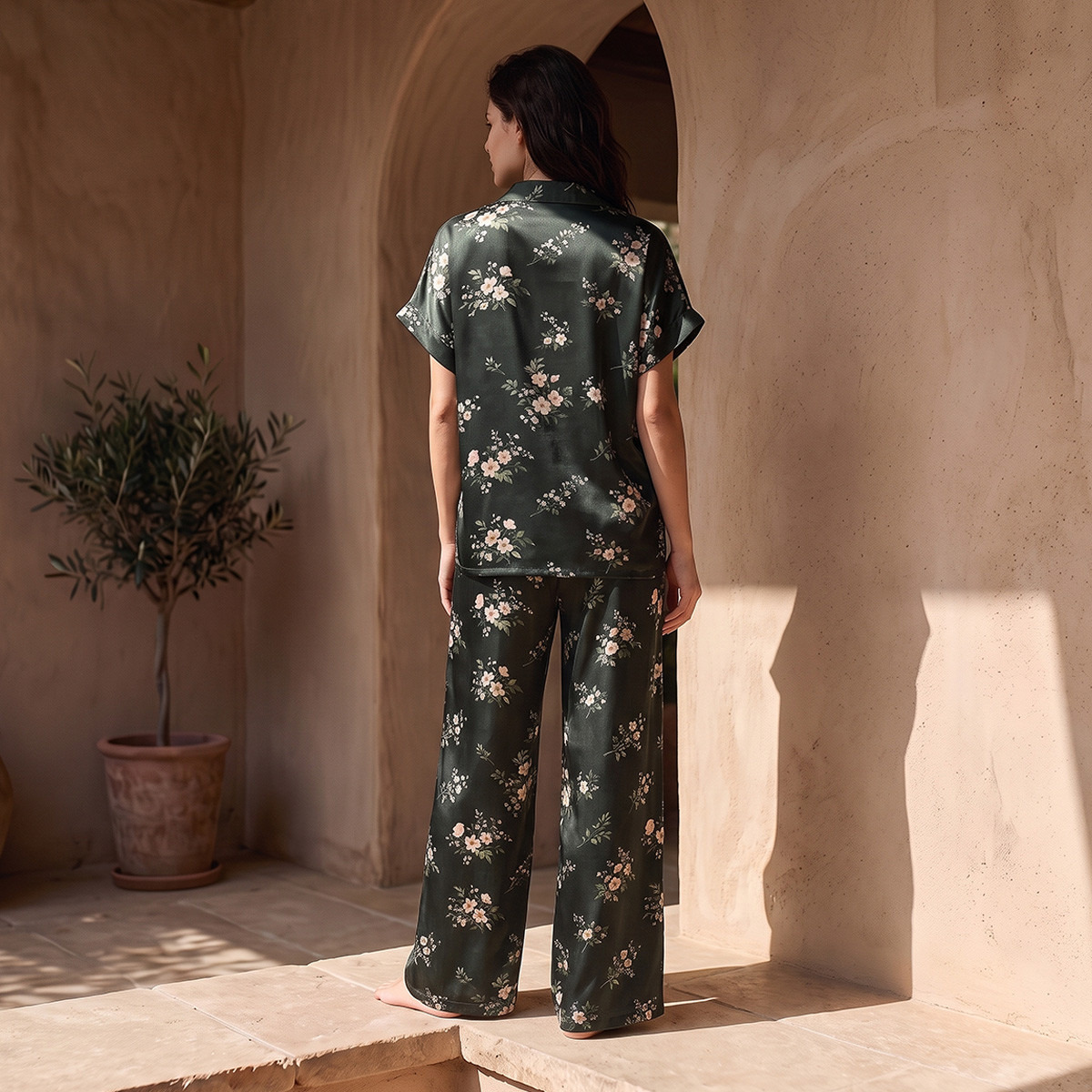 Aadaraya Pyjama Set Floral Print Top & Trousers-women-clothing-nightwear-pyjamas-longsets-image-3